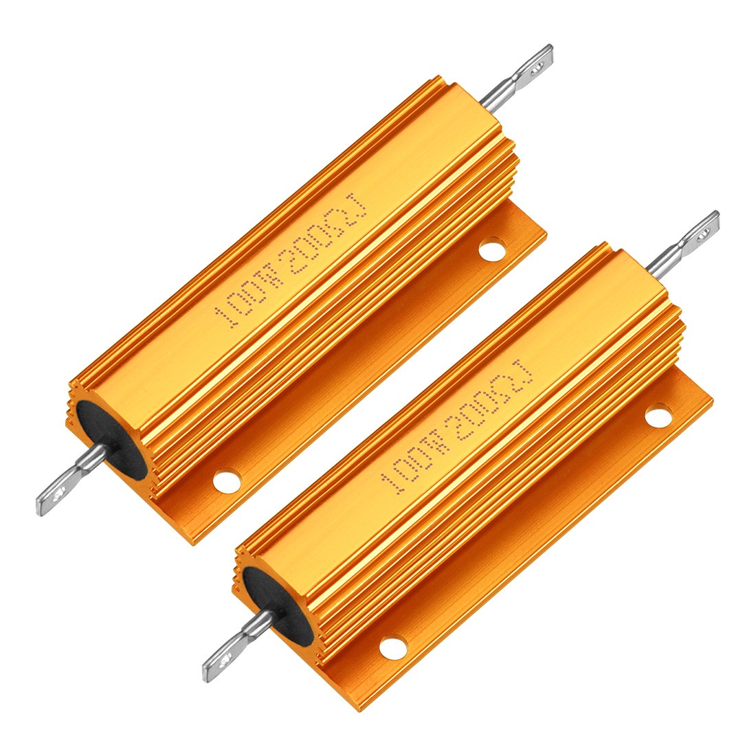 Aluminum Case Resistor 100W 200 R Wirewound for LED Replacement Converter 2pcs