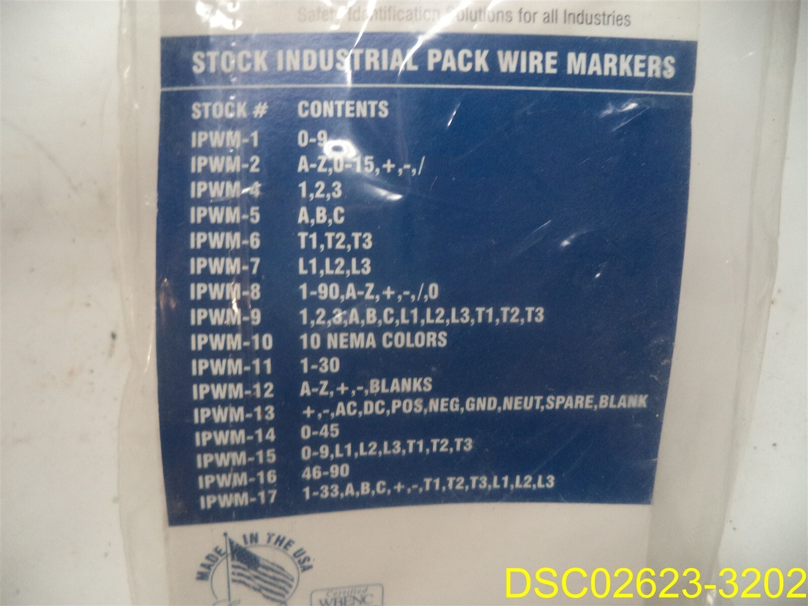 Qty=17 Sealed Books: LEM Wire & Cable Marker Books with Characters 0-45 IPWM-14
