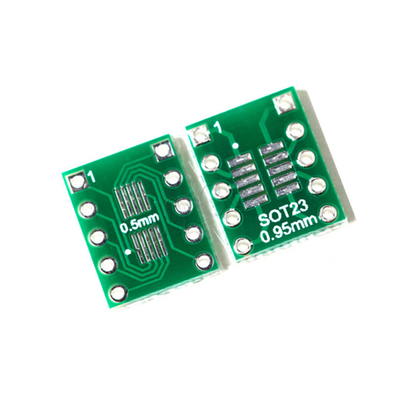 10X IC SOT23 SSOP10 MSOP10 UMAX to DIP 0.5/0.95mm Adapter PCB Board Converter D