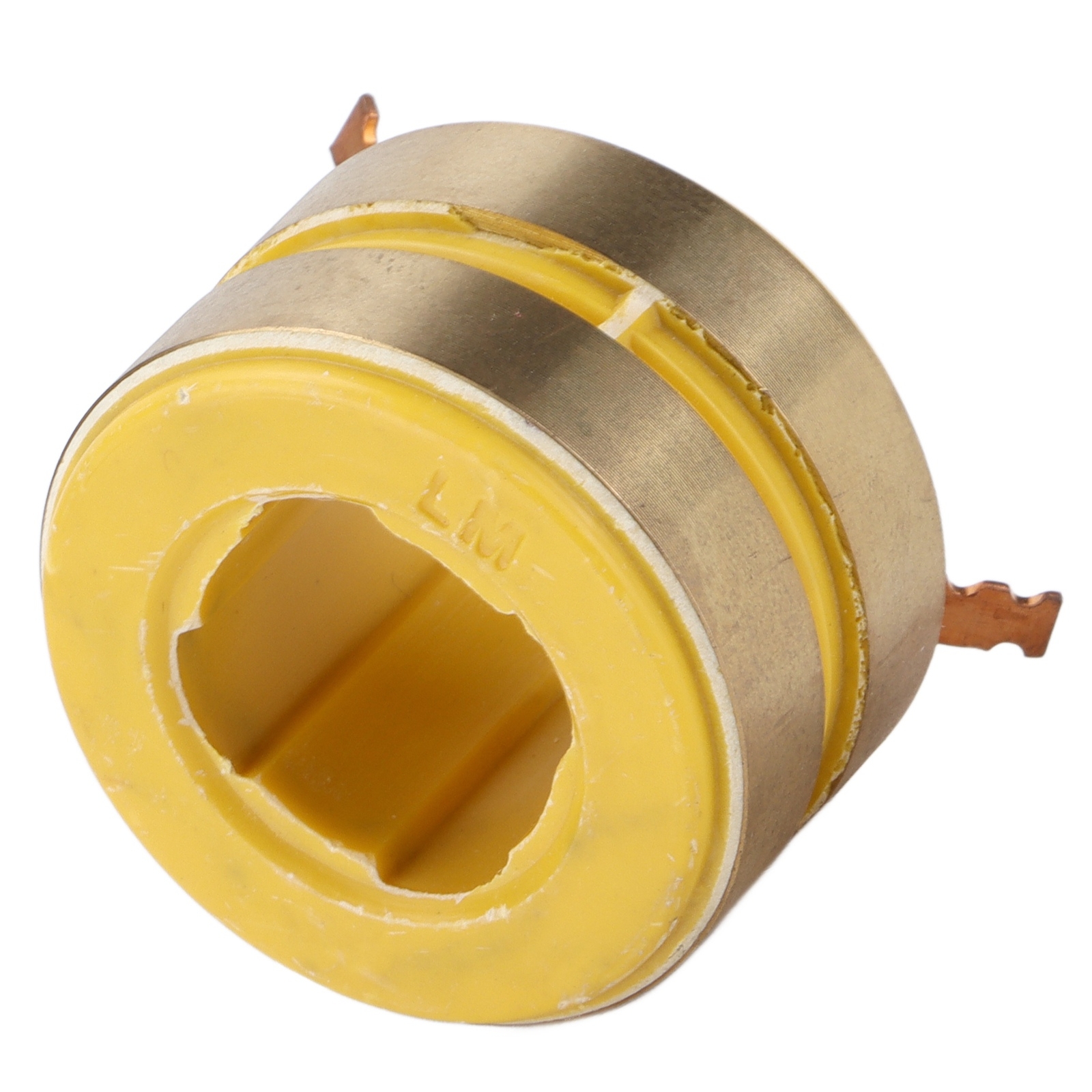 Slip Ring Brass Conductive Collector 2 Way 22mm ID 38mm OD For 168F Generators