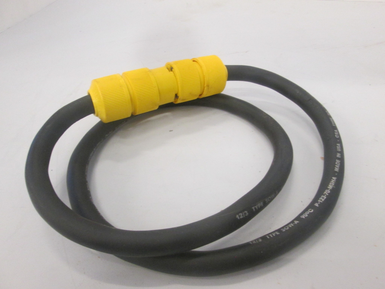 Carol, P-123-70-MSHA, Type SOW-A, 12/3, Power Cord Cable, 46″, Used