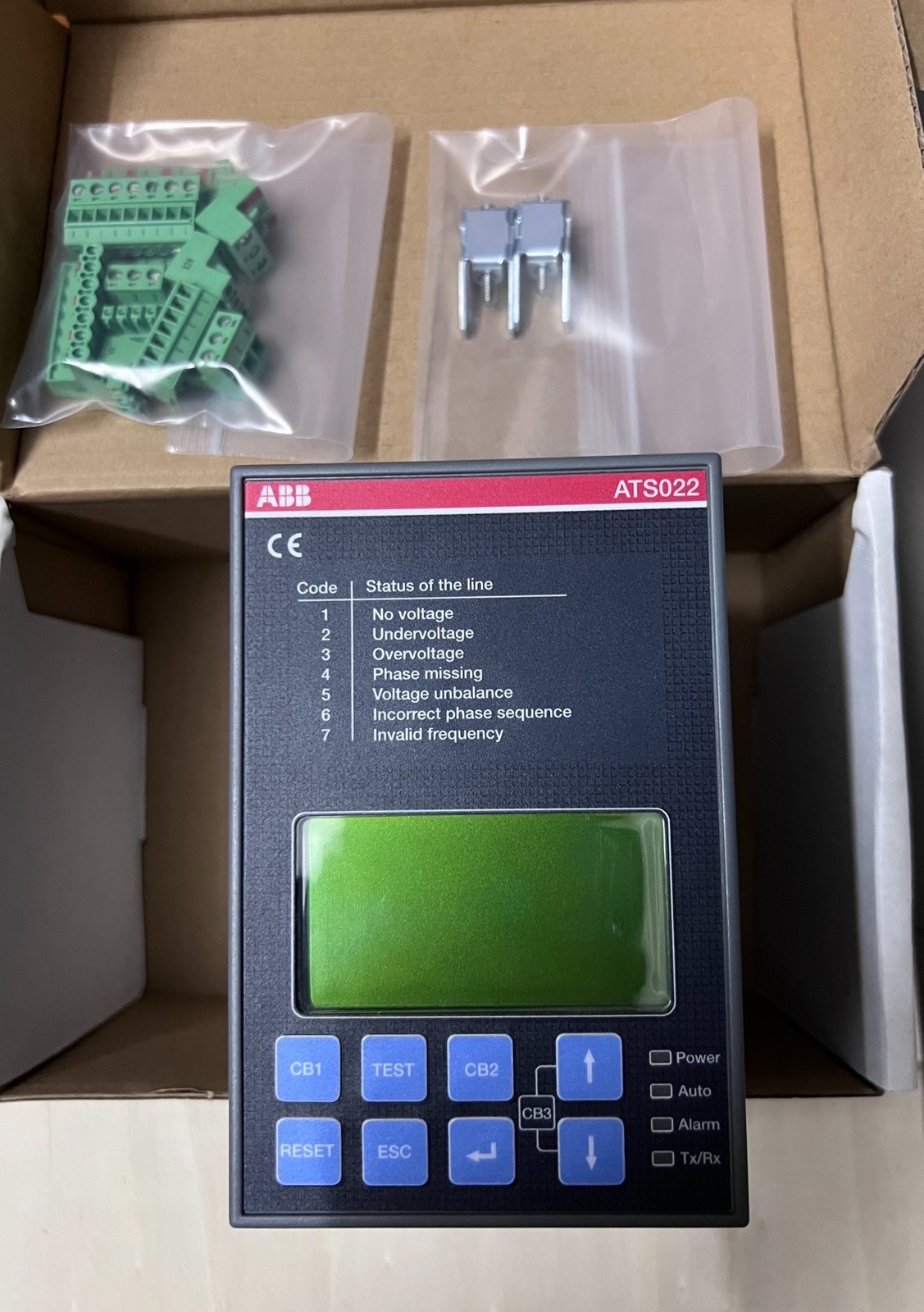 New ABB ATS022 Transfer Switch Controller Sealed