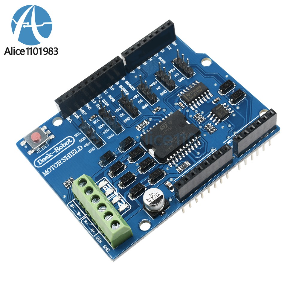 1~10PCS L298P Shield R3 DC Motor Driver 2A H-Bridge 2 Way For Arduino UNO 2560