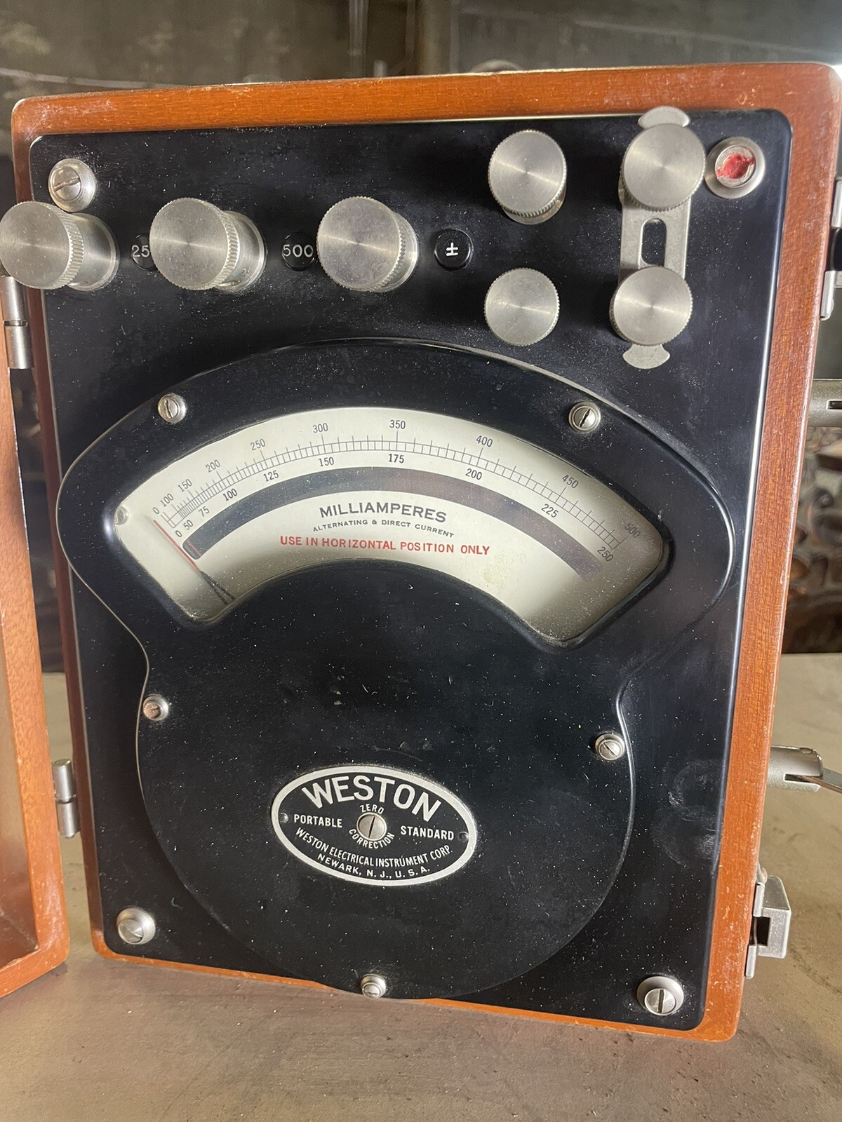 Vintage 1958 Weston Portable Standard ￼AC-DC Ammeter Model 370