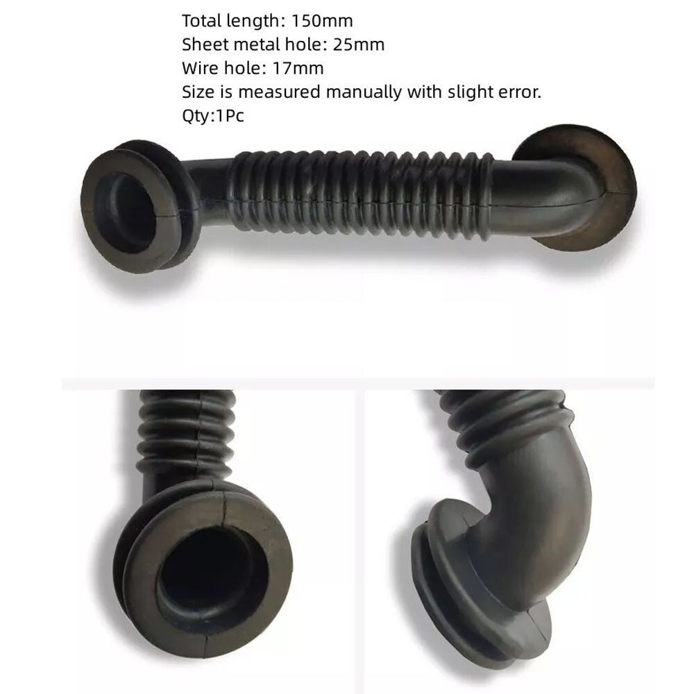 25×25/25×39/30x30mm Car Wire Harness Door Tube Dust-proof Tube Rubber Tube USA