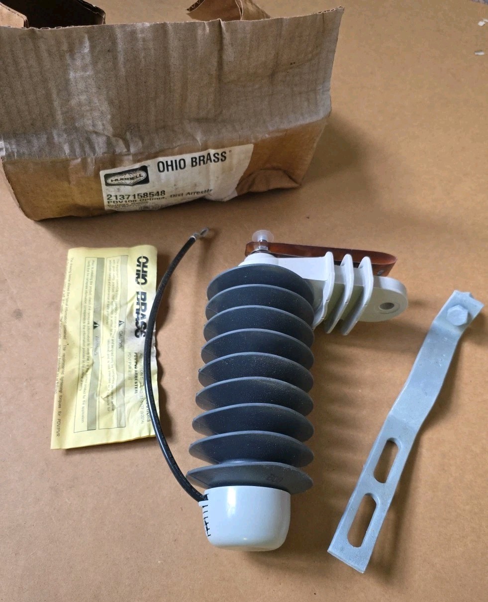 Hubbell Ohio Brass PDV100 Optima Dist Surge Arrester 18kV/ 15.3kV MCOV