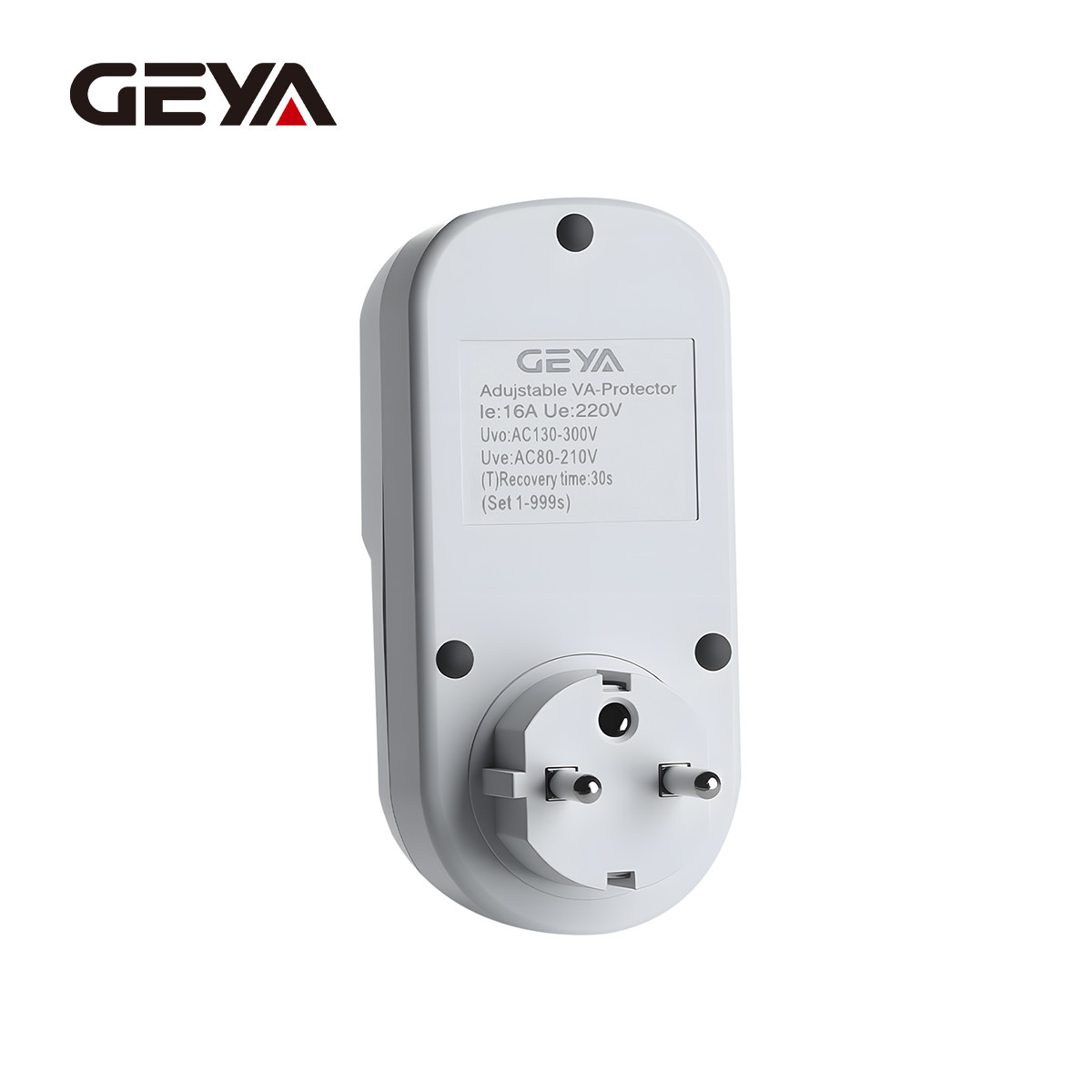 GEYA Over&Under Voltage Current Surge Protector Socket 16A AC220V EU Plug Socket