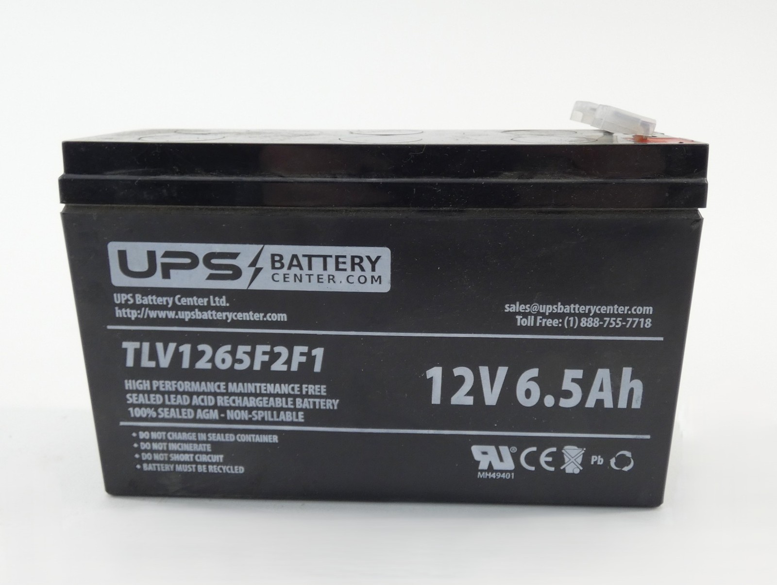 UPS Battery Center TLV1265F2F1 F1/F2 Terminal Sealed Lead Acid Battery 12V 6….