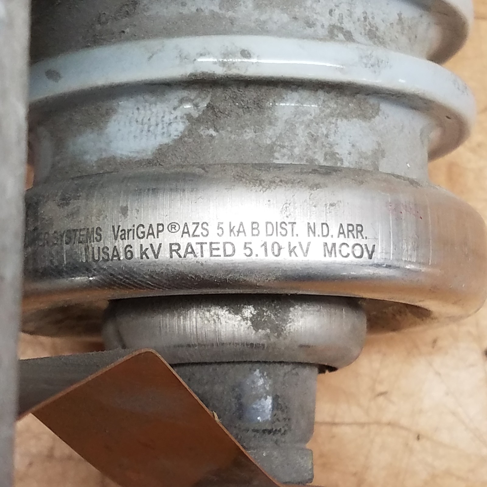 Cooper Power Systems VariGAP AZS 5kA B Dist, USA 6kV Rated 5.10kV – USED