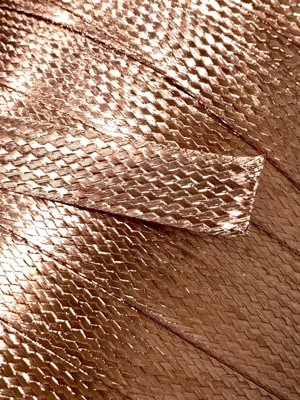 50 FEET 5/8″ BRAIDED GROUND STRAP GROUNDING BARE PURE COPPER FLAT BRAID MADE USA