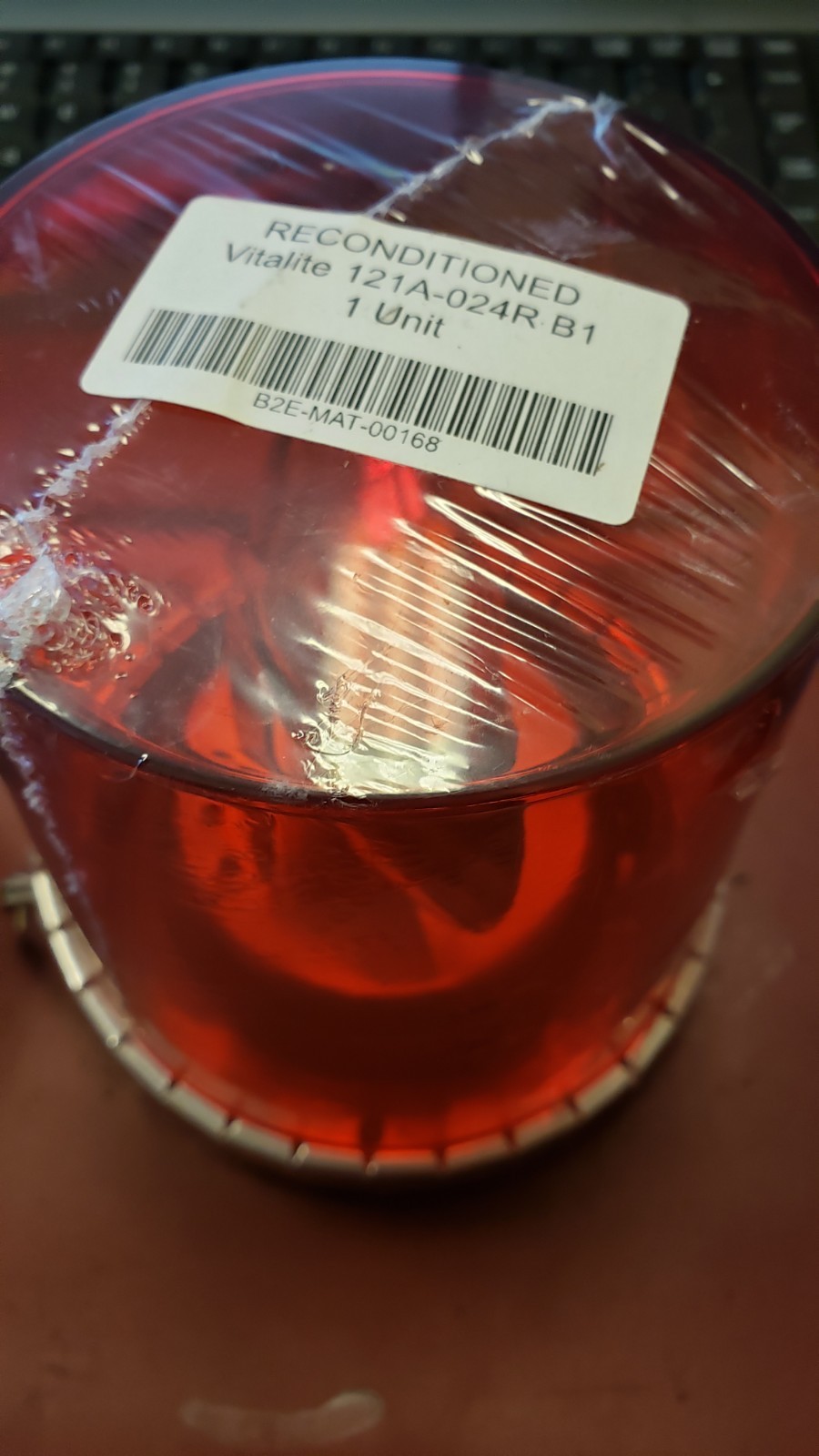 Vitalite Federal Signal 121A-024R Rotating Warning Light, Surface Mount,