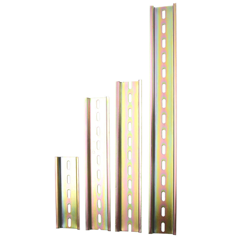 35mm DIN Rail Slotted Top Hat Slotted Zinc Plated 85-380mm For Circuit Breaker