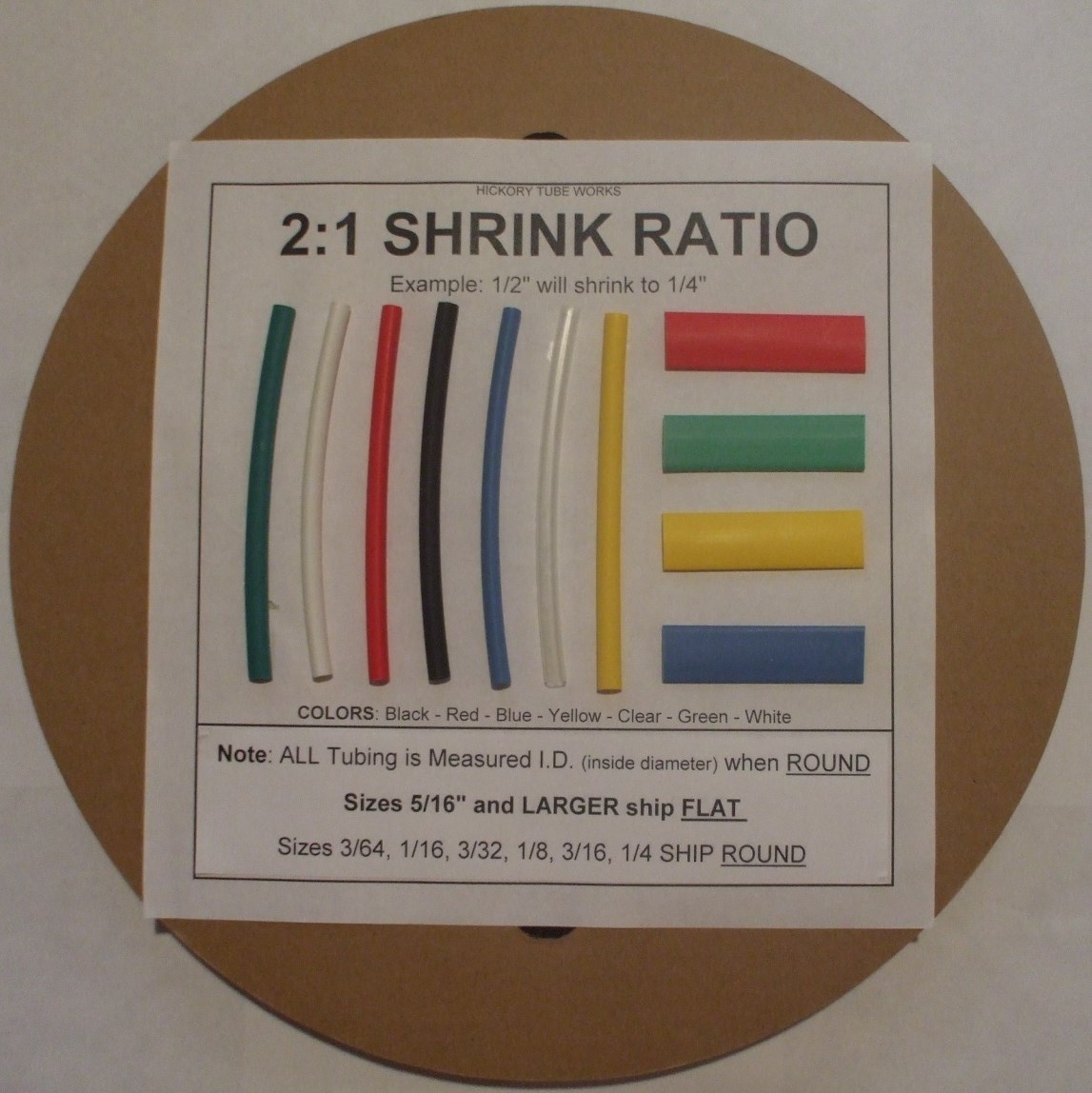 100 FT. BLUE 1/16″ Polyolefin 2:1 Heat Shrink Tubing