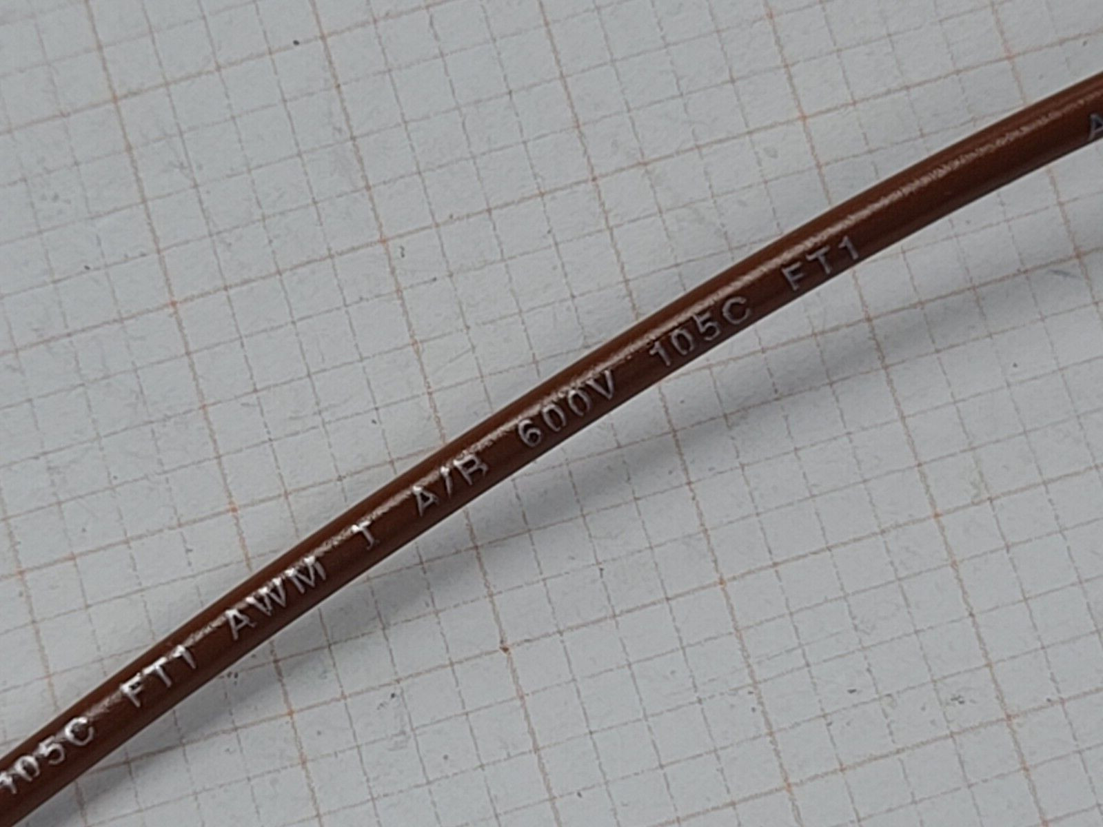 Advanced Digital Cable #14awg 41x30T BC-5W2 Hook-Up Wire UL1015/1230 Brown/100ft