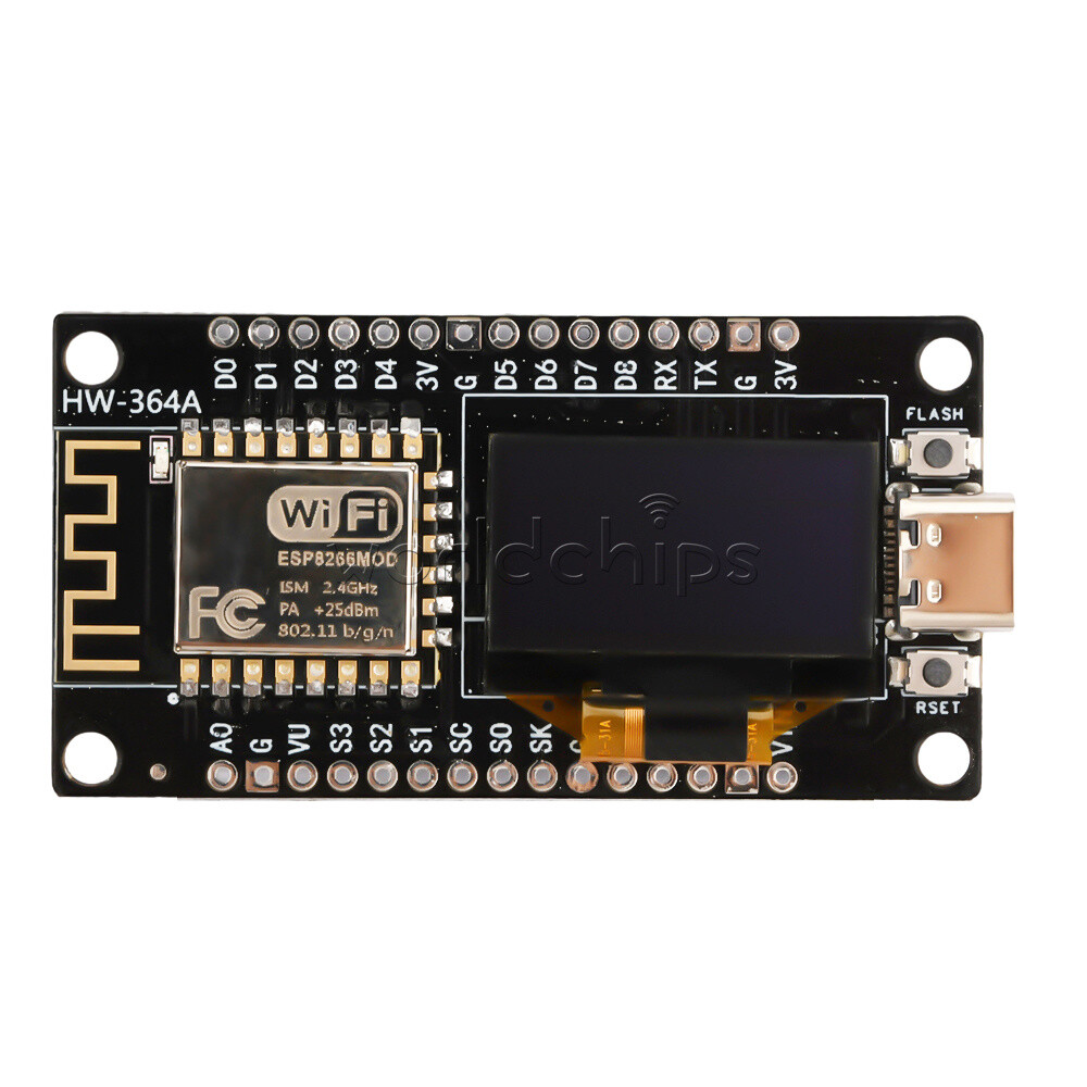 1-10Piece Type-C/Micro USB 0.96″ ESP-12F Nodemcu ESP8266 WIFI Development Board
