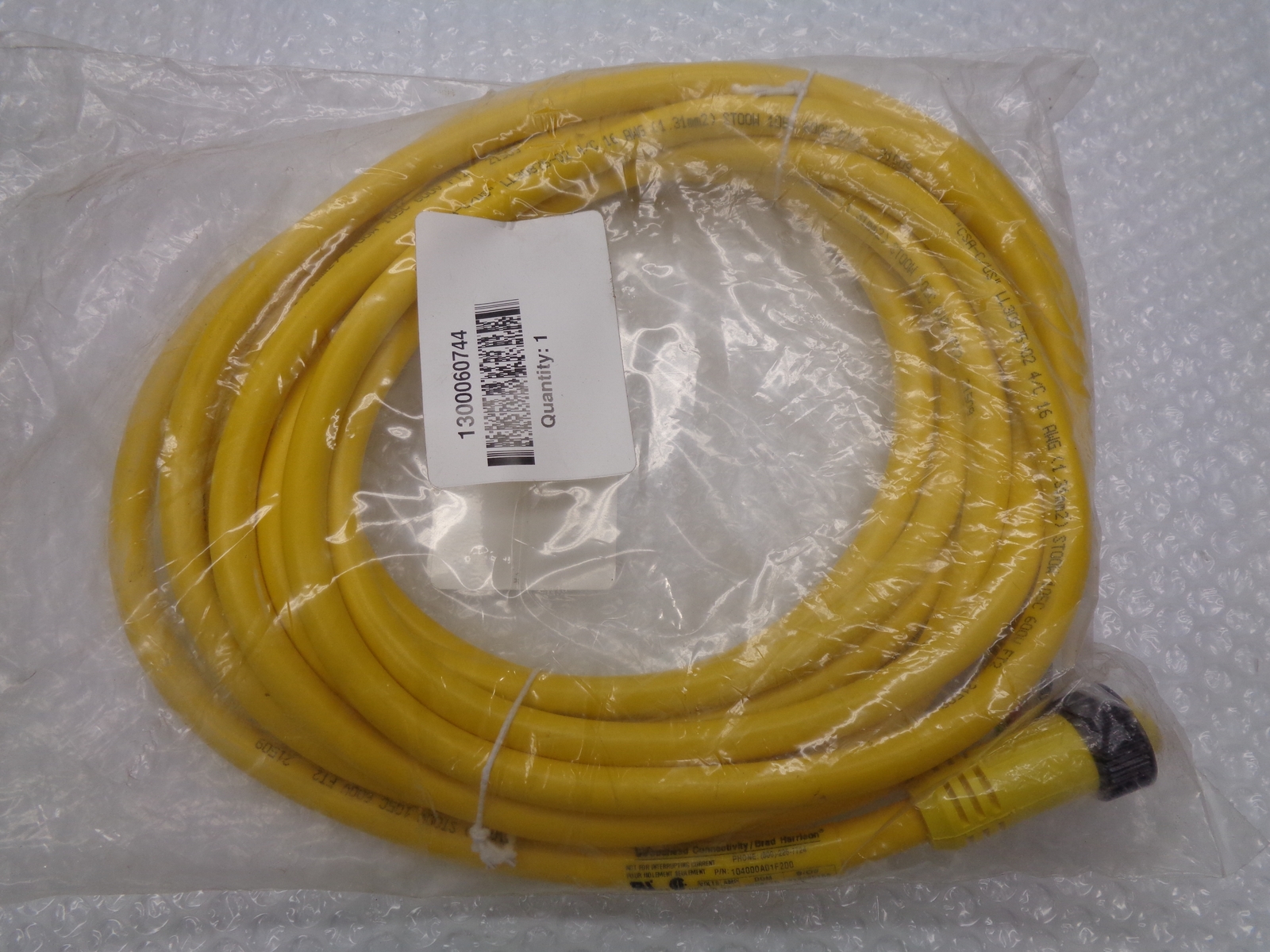 WOODHEAD 104000A01F200 CORDSET NSMP