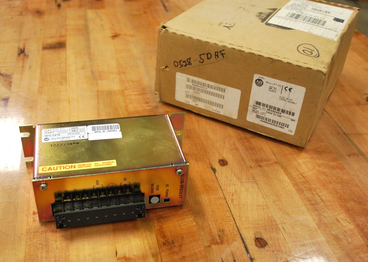 Allen Bradley 8520-OFC PN: 160591 Rev 03. On/Off Control Assembly Box – NEW