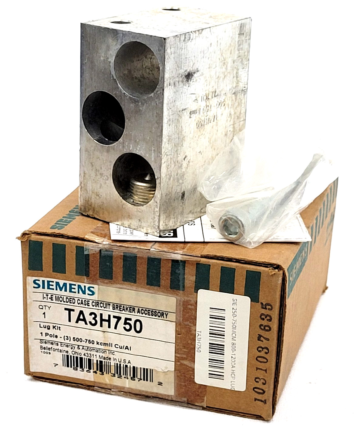 TA3H750 Siemens 1P Lug Kit 500-700 kcmil – Next Day Option – New