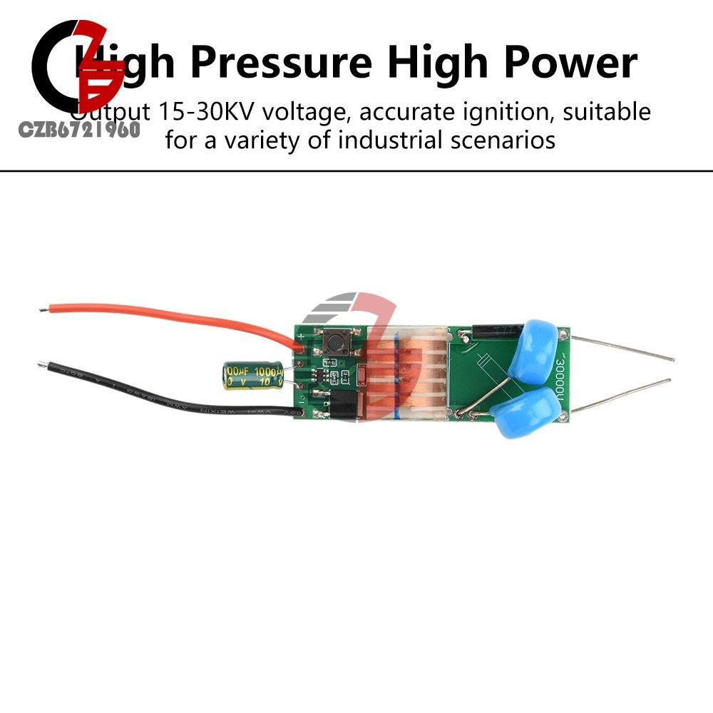 DC 3.3V-5V to DC 15-30KV Arc Igniter High Voltage Module High Power Booster Coil