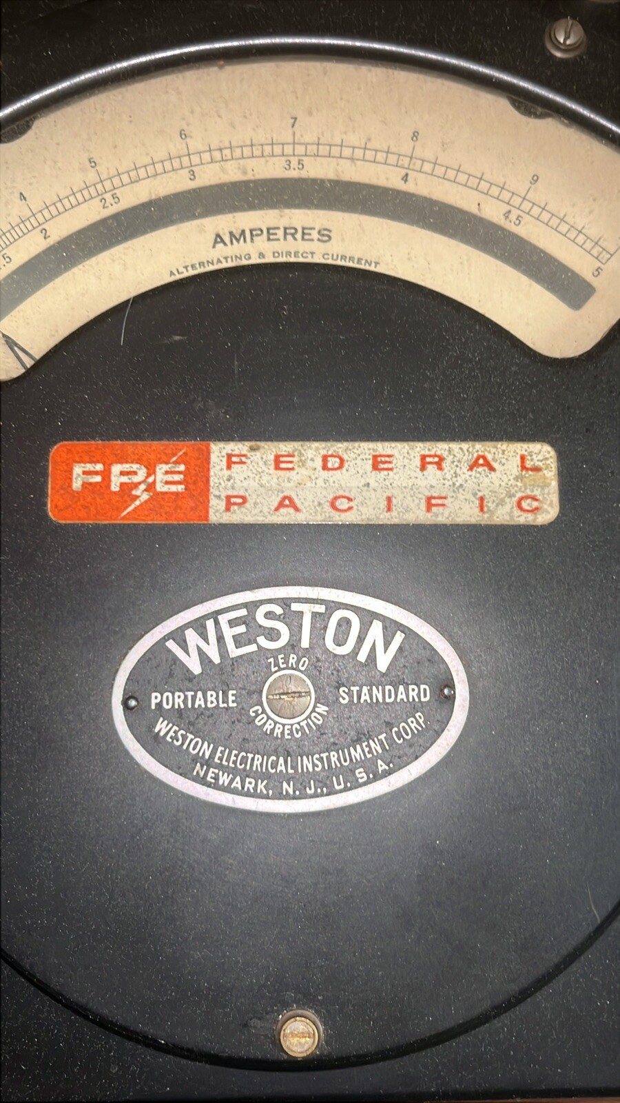 Vintage Weston AC-DC Ammeter Model 370