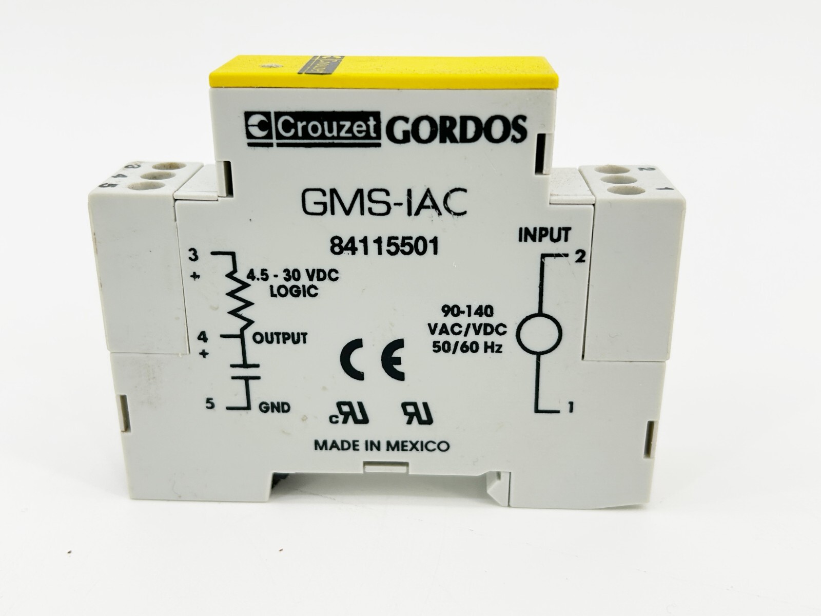 New Crouzet GMS-IAC Digital Input Module 140V 50/60Hz Din Rail Mount