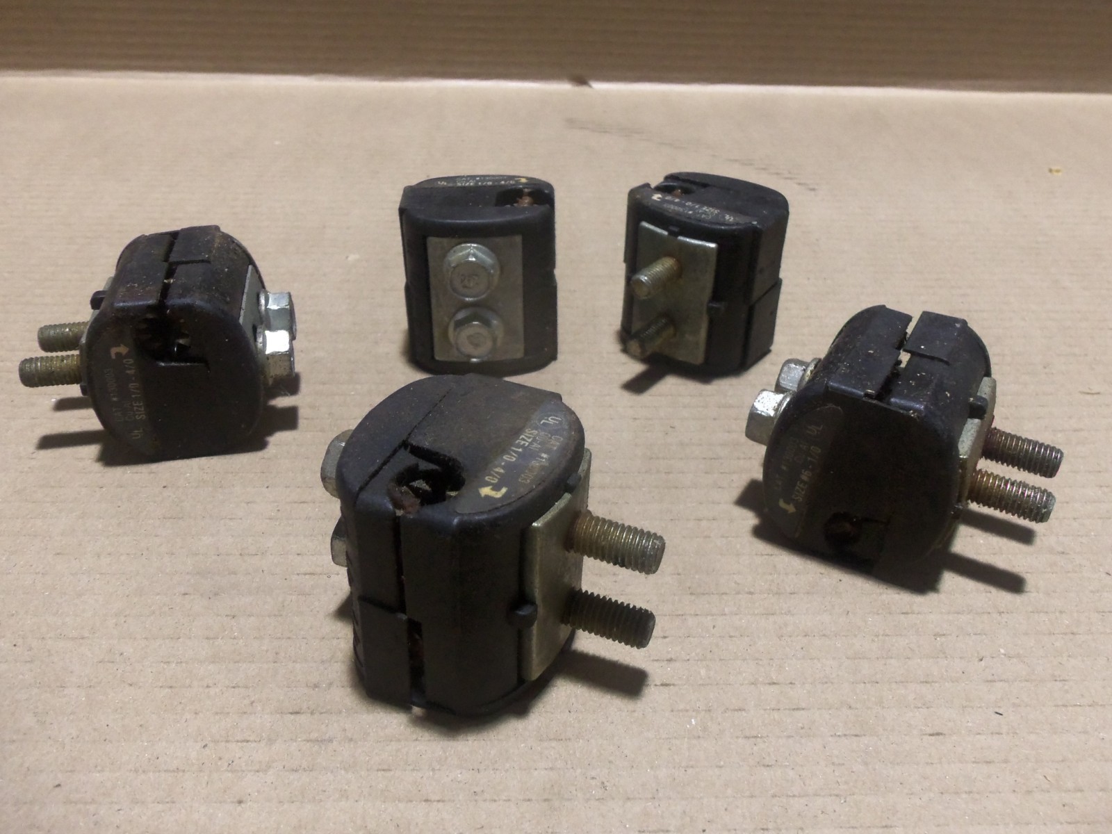 Kupler 130003 Lot of 5 Size 1/0-4/0 Insulated Piercing Connector AK