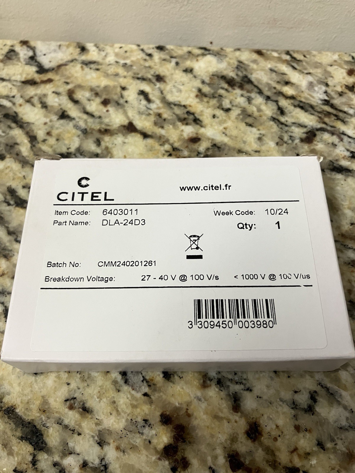 Citel DLA-24D3 / DLA24D3 Industrial Surge Suppressor 24V (BRAND NEW)