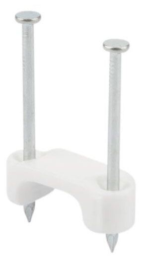 L.H. Dottie PLX751, (3) 14 AWG/(3) 12 AWG, White, Insulated, Cable Staple, 1 pc