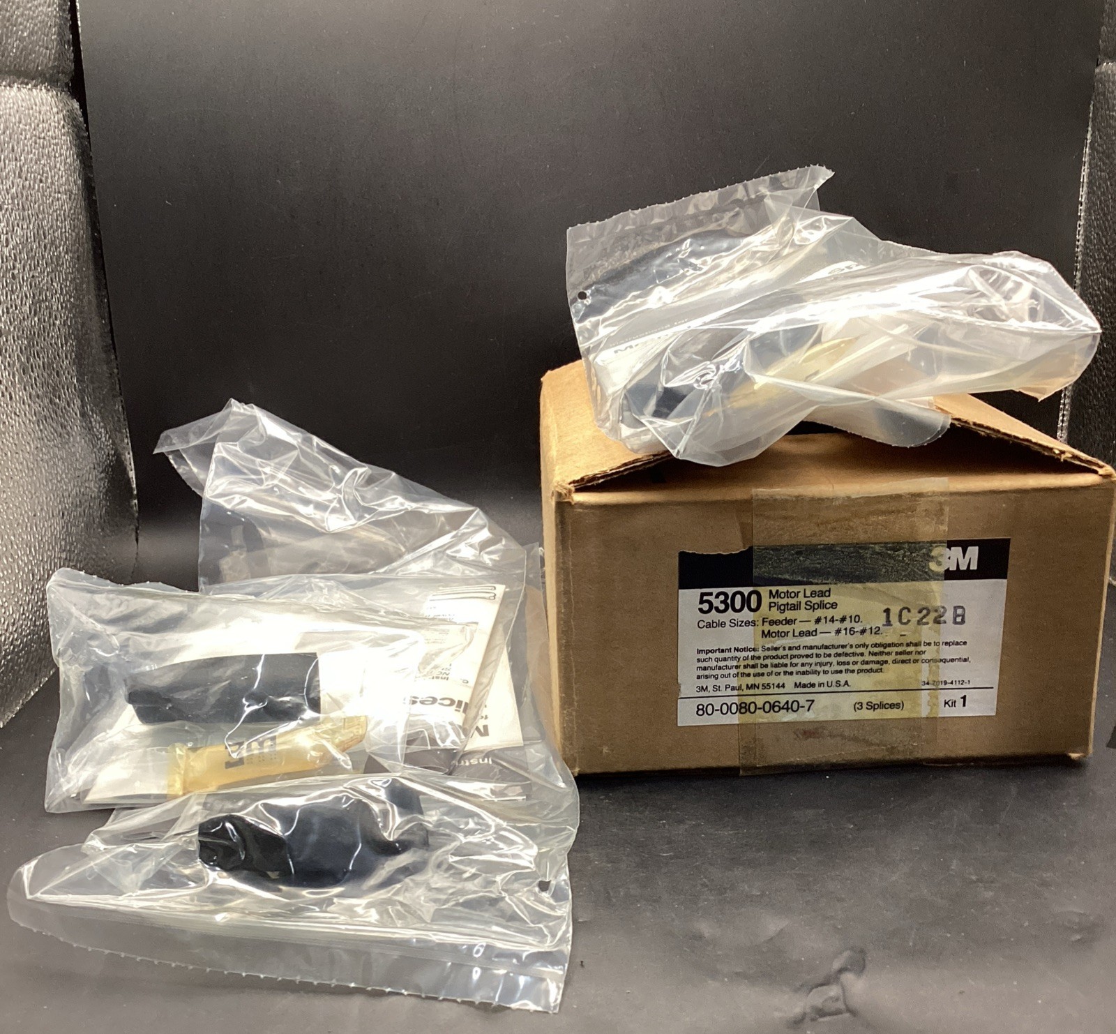 3M 5300 Motor Lead Pigtail Splice 1 Kit 3 Splices 1000 V Or Less