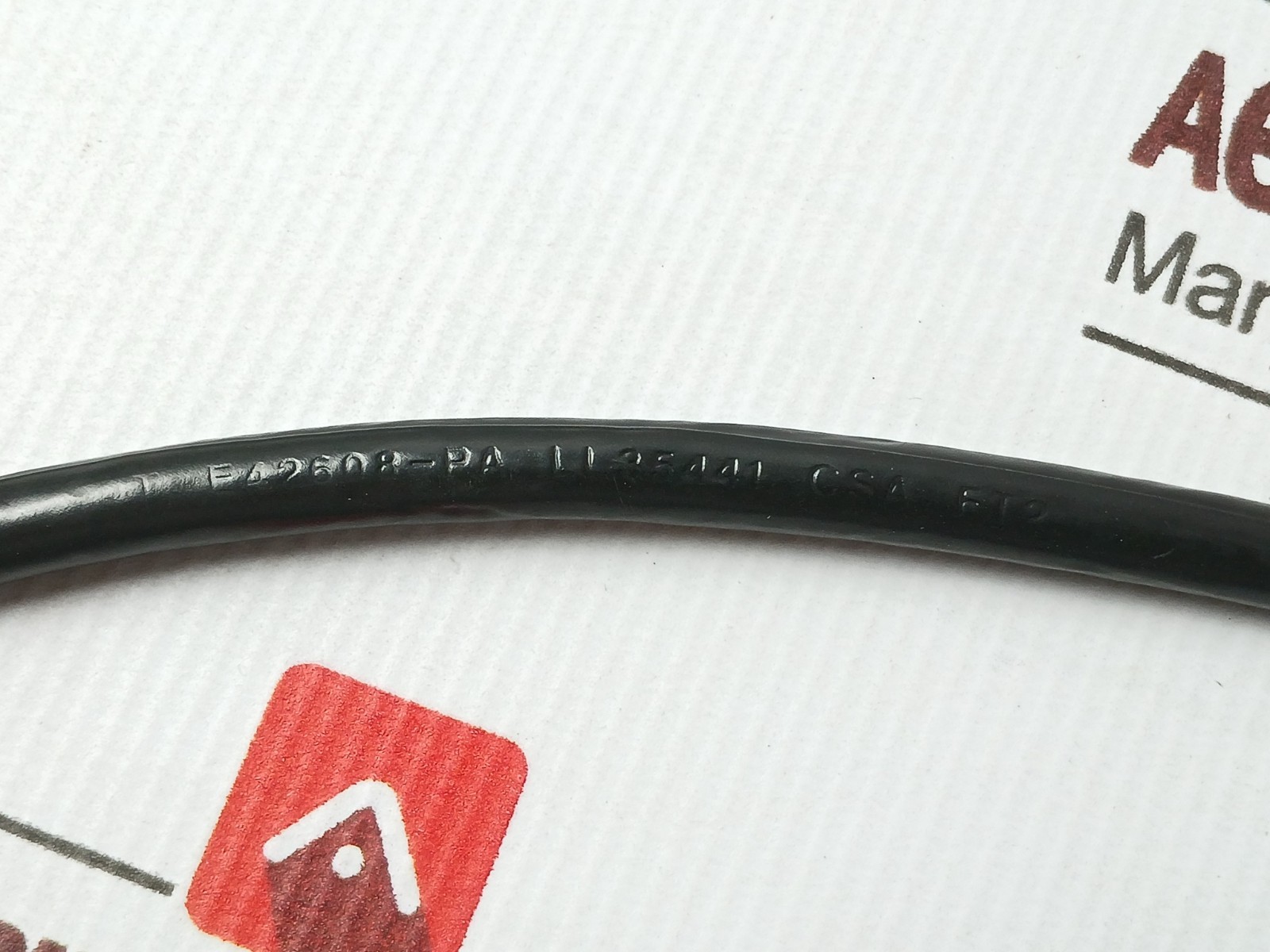E42608-PA LL35441 Coiled Electrical Power Cord 2.5-Meter