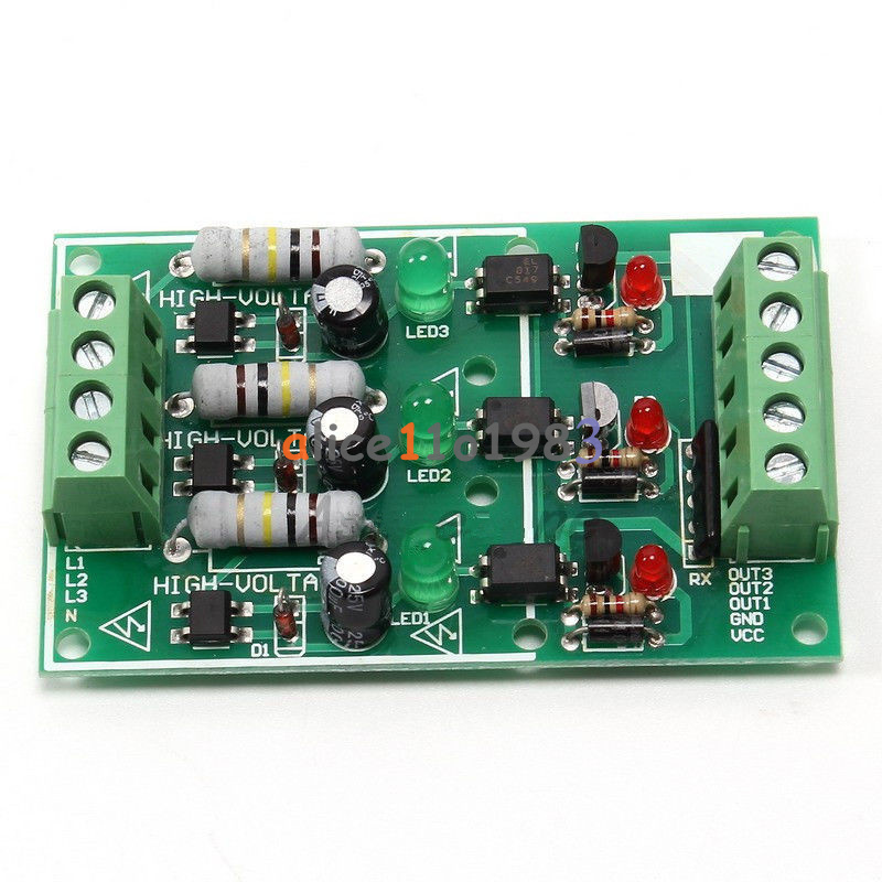 1/3 Channel Bit AC 220V Optocoupler Isolation Module Board Adaptive For PLC