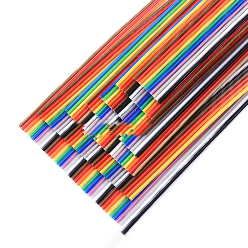 10 ,14 ,16 ,20 ,26, 34 ,40 Way Multi Coloured Flat Ribbon Cable Wire 28AWG