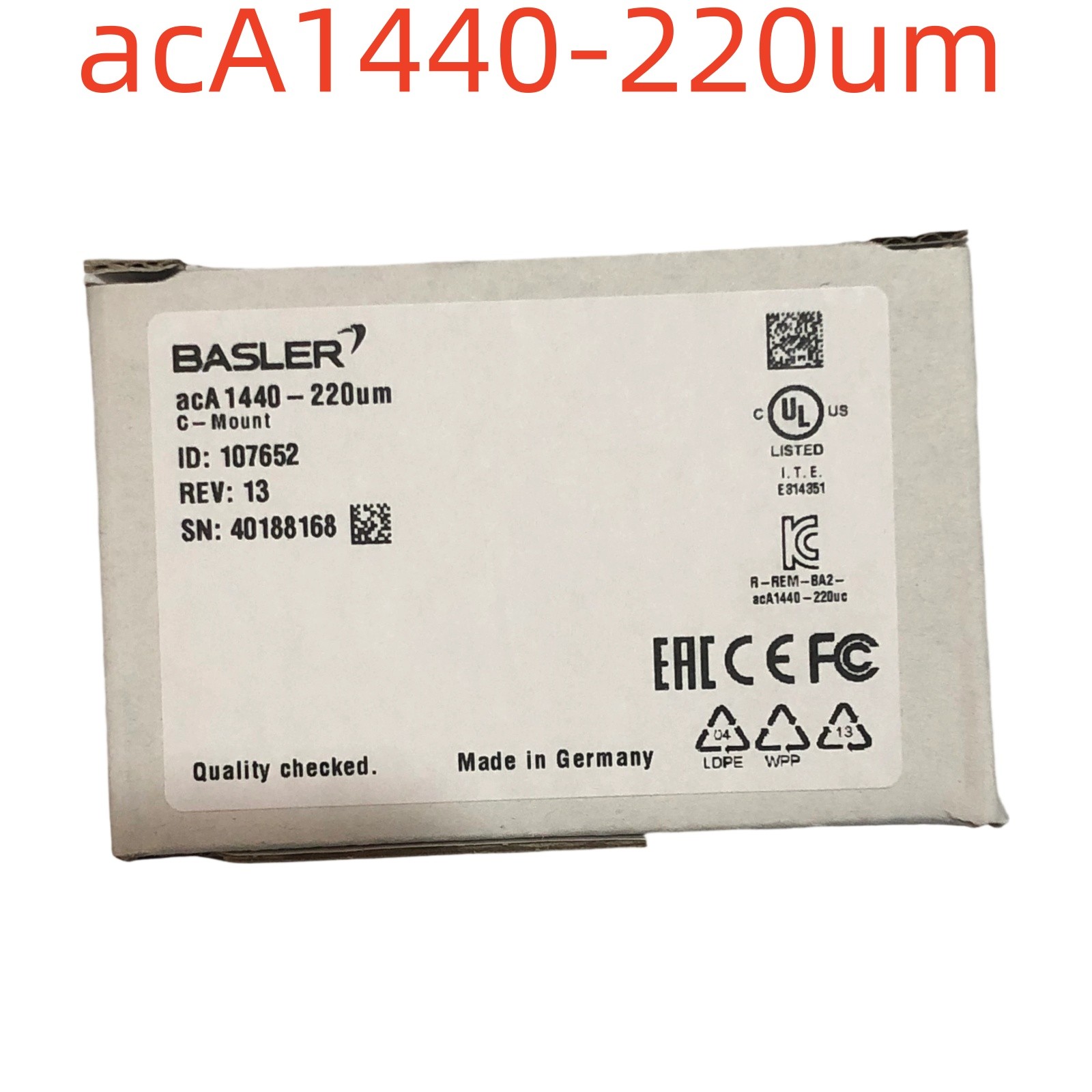 Basler acA1440-220um New Industrial Machine Vision Camera