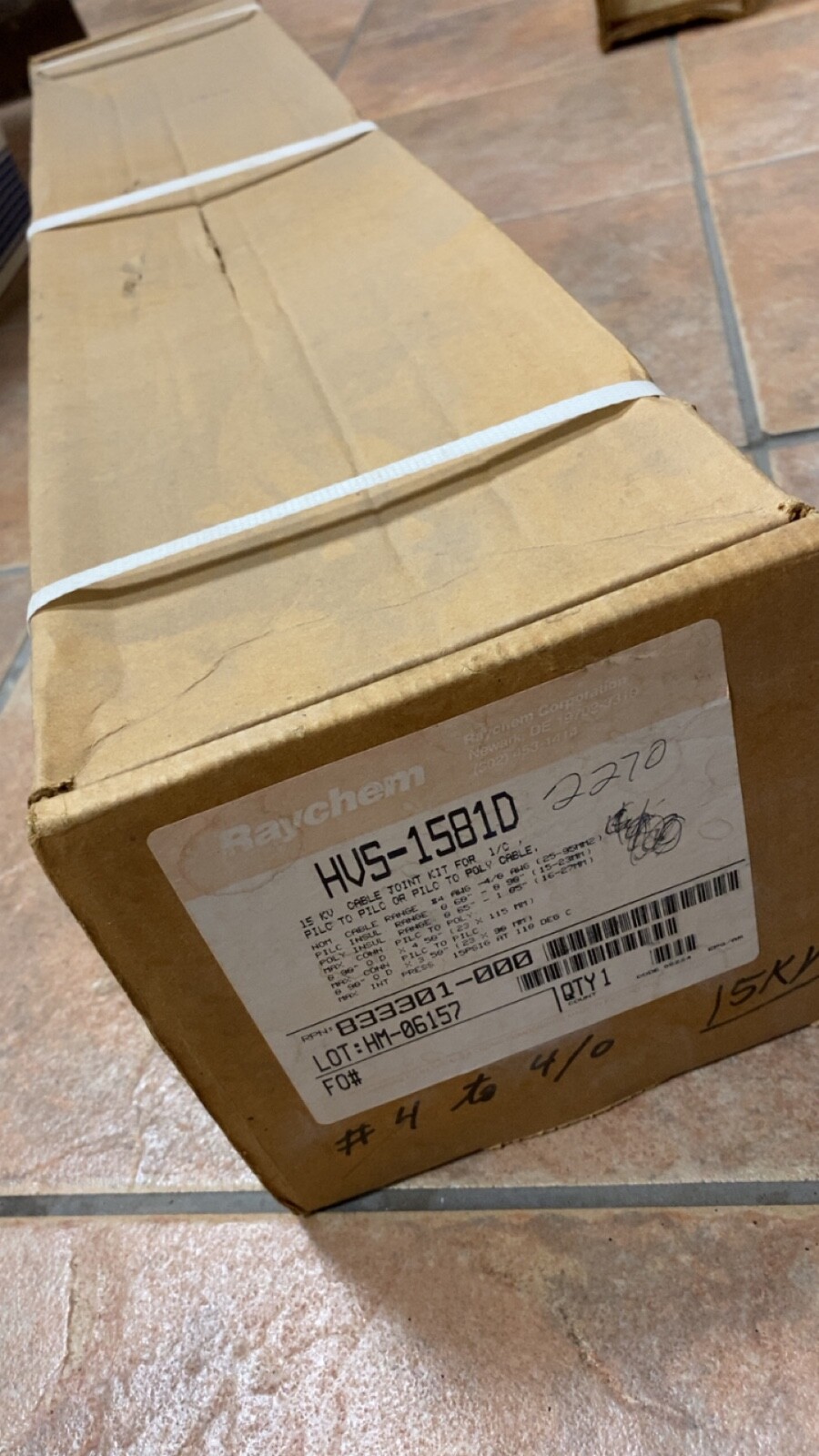 Raychem HVS-1581D 15KV In Line Heat Shrink Splice