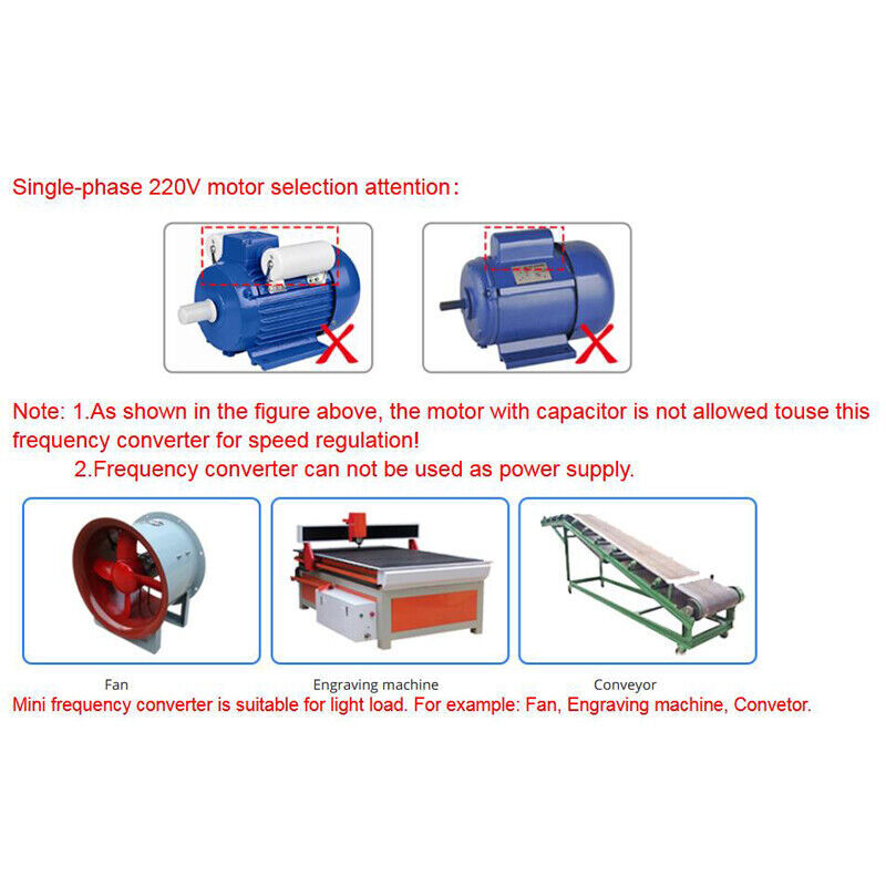 220V 380V 1.5KW 2.2KW 5.5KW VFD Variable Frequency Drive Inverter Converter