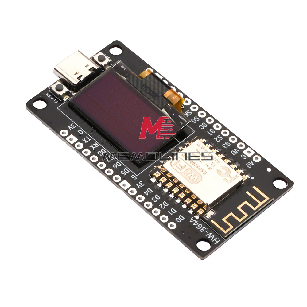 1-10Piece 0.96″ ESP-12F Nodemcu ESP8266 WIFI Development Board Type-C/Micro USB