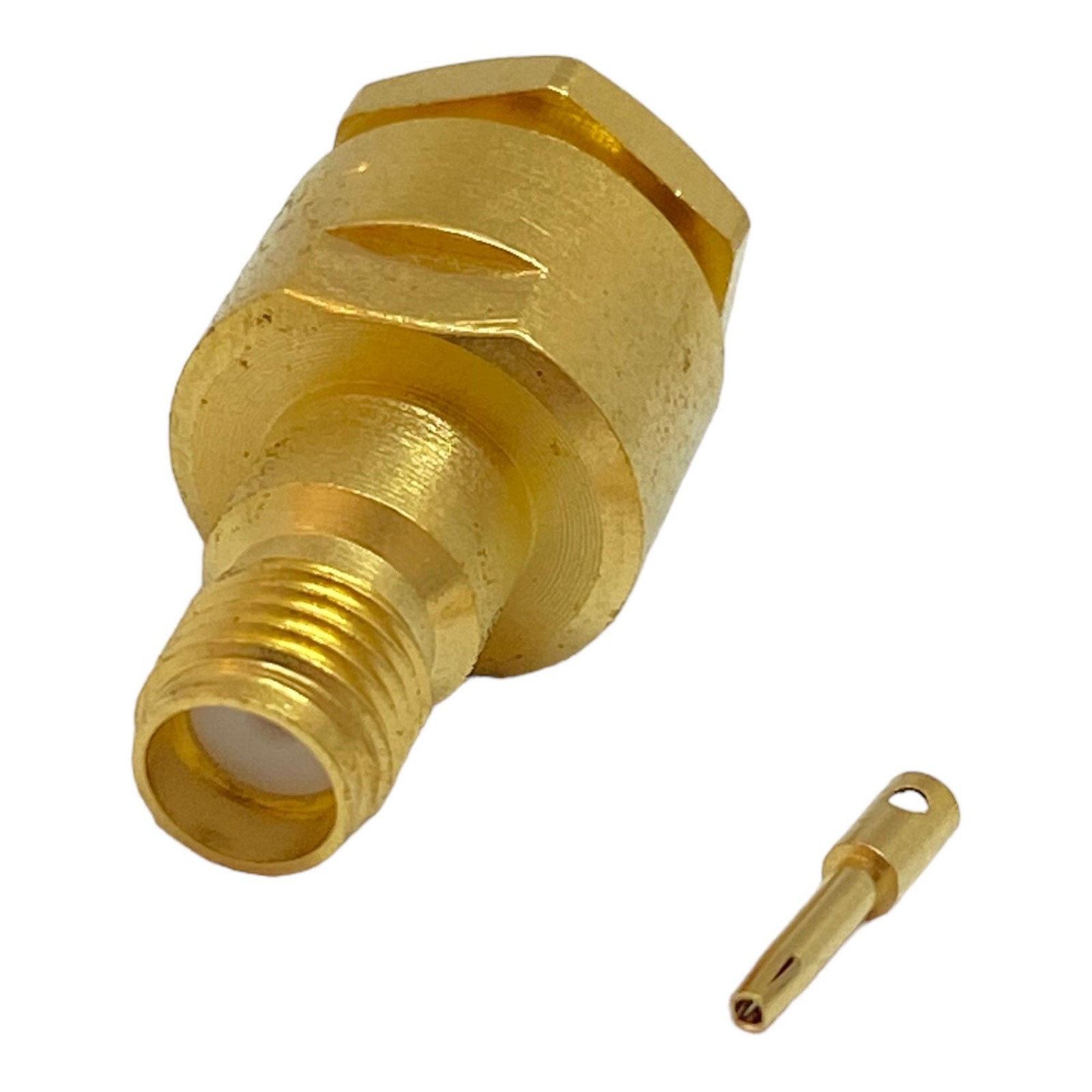 R125226 Radiall SMA (f) Straight Jack Coaxial Connector For Semi Rigid Cable 26G
