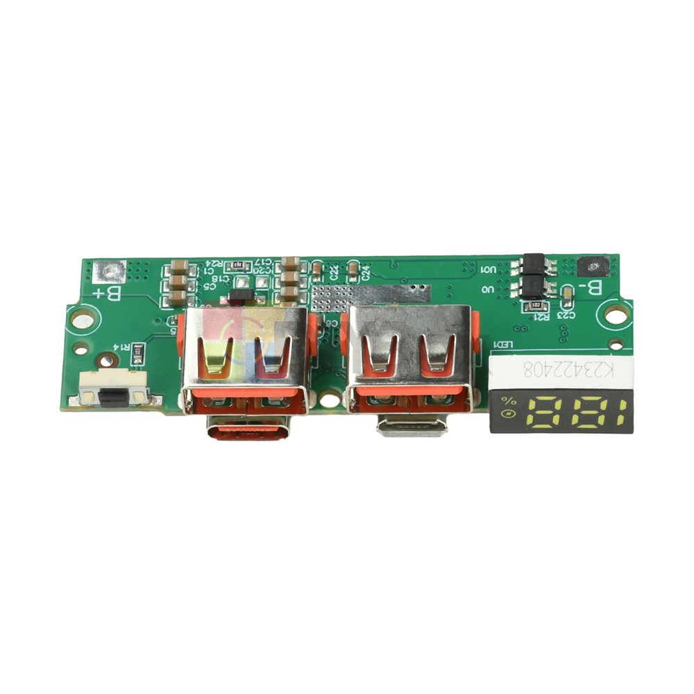22.5W Fast Charging Power Bank DIY Module 3.7V Li-ion Circuit Board PD/QC/VOOC