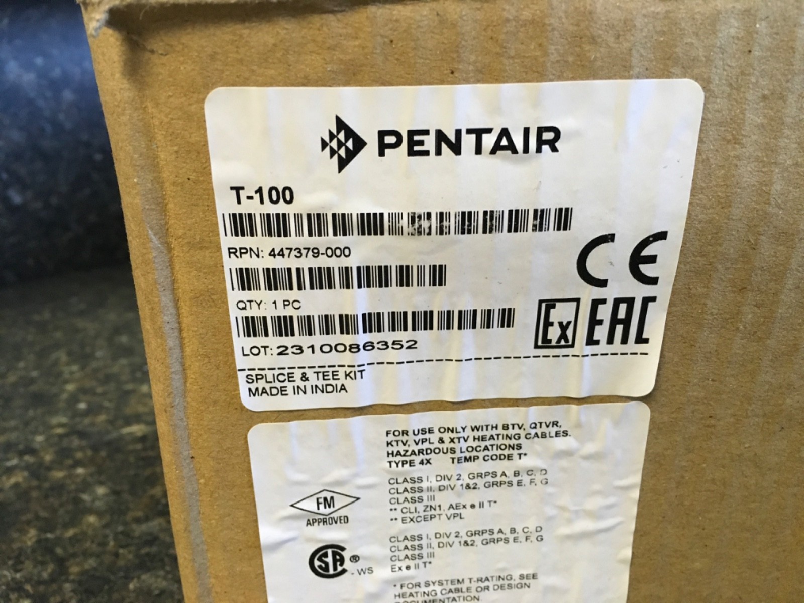 Pentair Raychem T-100 Splice & Tee Kit Connection Kit (KB)