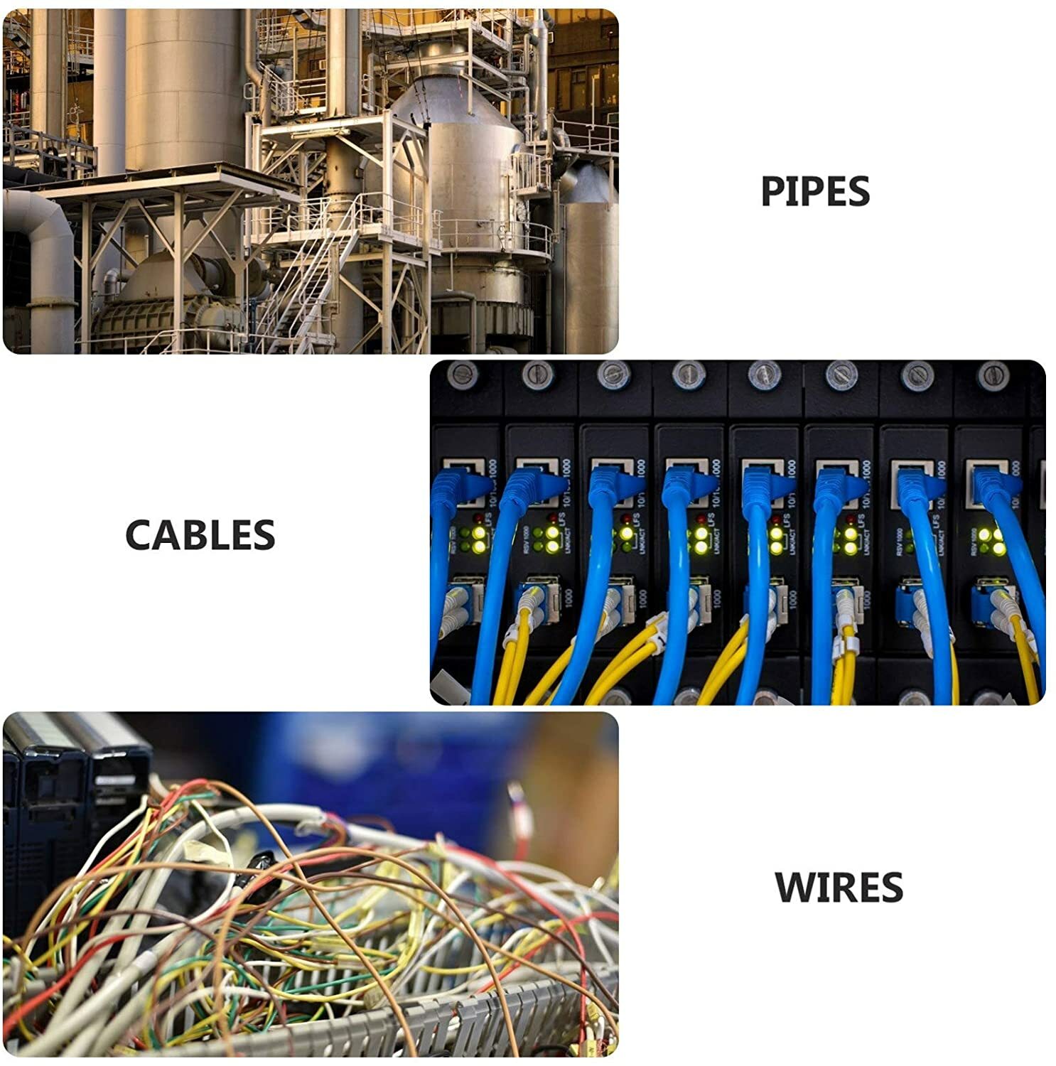 Split Cable Management Wire Loom Cord Covers for Automotive Harness Wrapping Lot