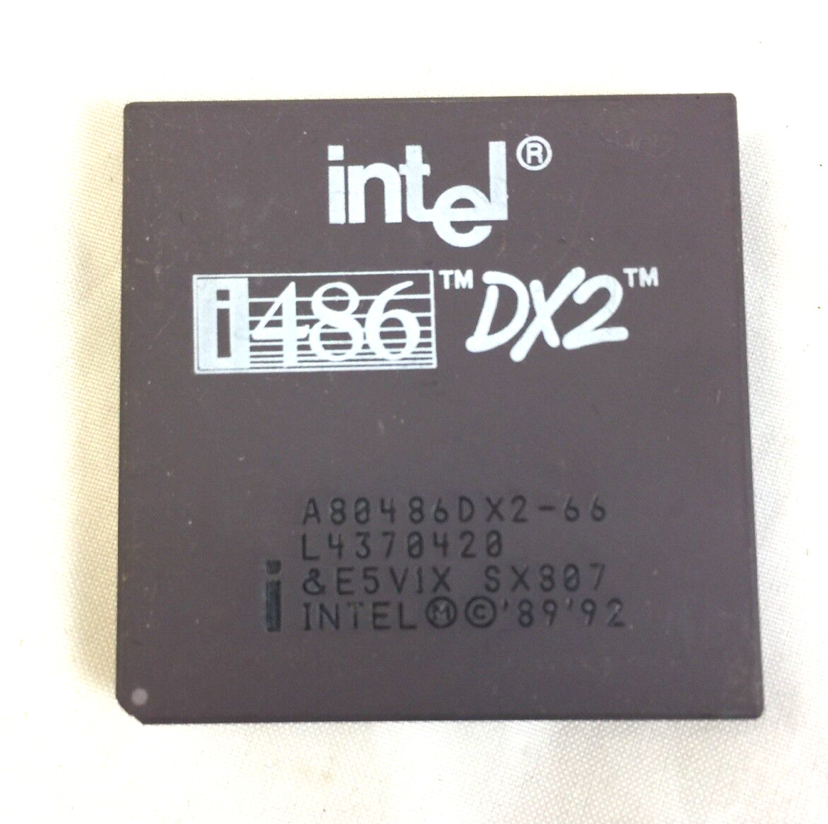 Intel 486 DX2 66MHZ A80486DX2 SX911 i486 CPU Processor Gold Vintage SX955 Sx807