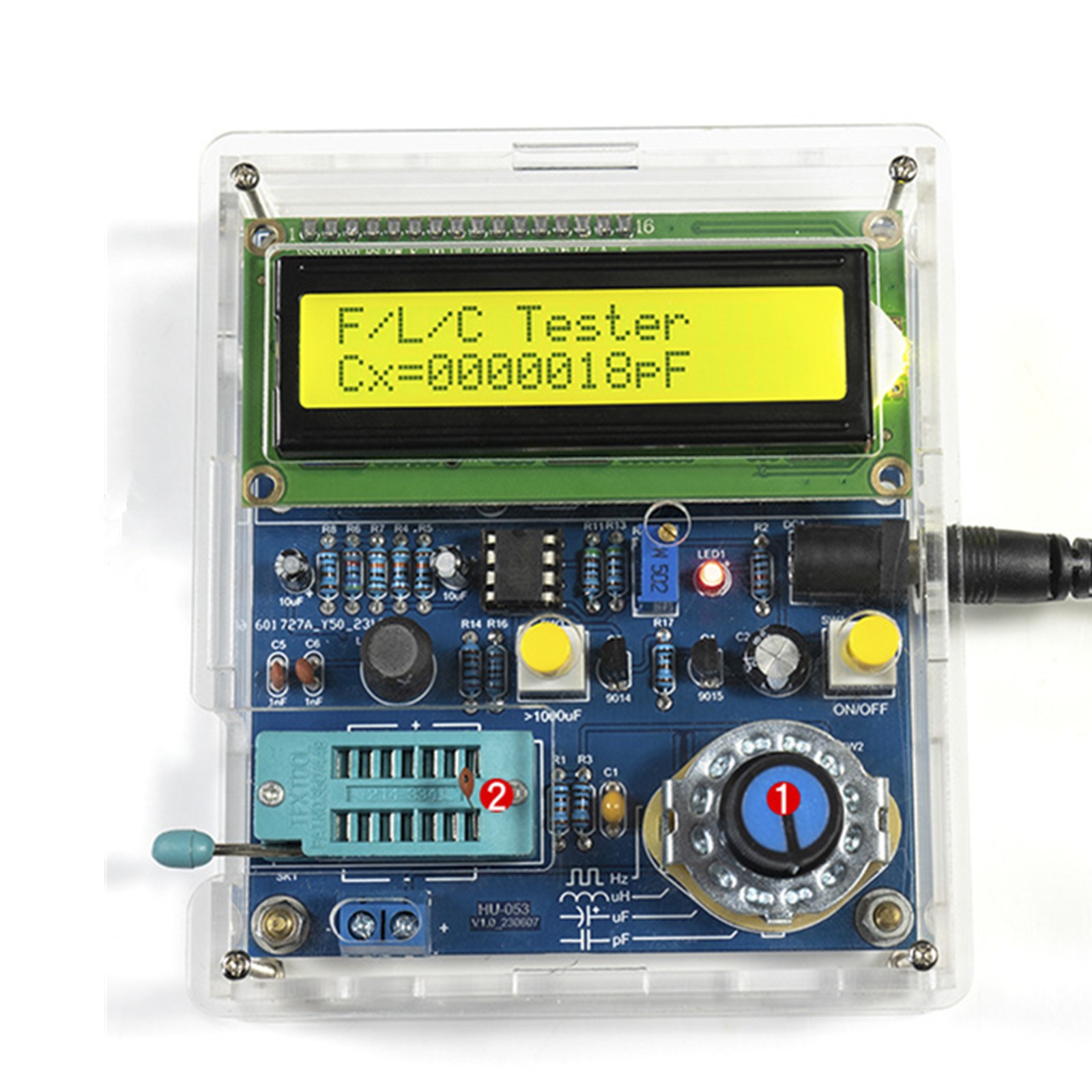 1 Set LCD Digital Display Inductance Capacitance Meter Frequency Tester DIY Kit