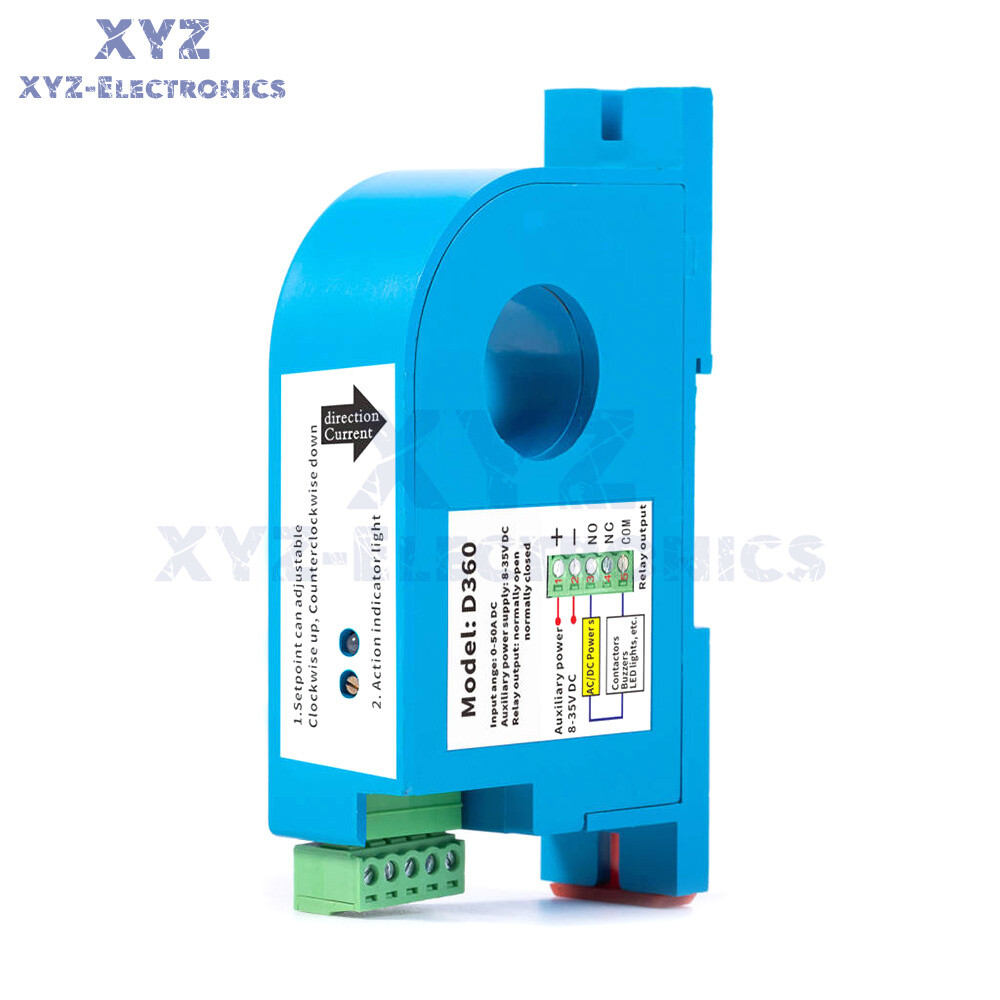 D360-50A D366-300A DC Current Sensing Switch Overload Protection Hall Sensor