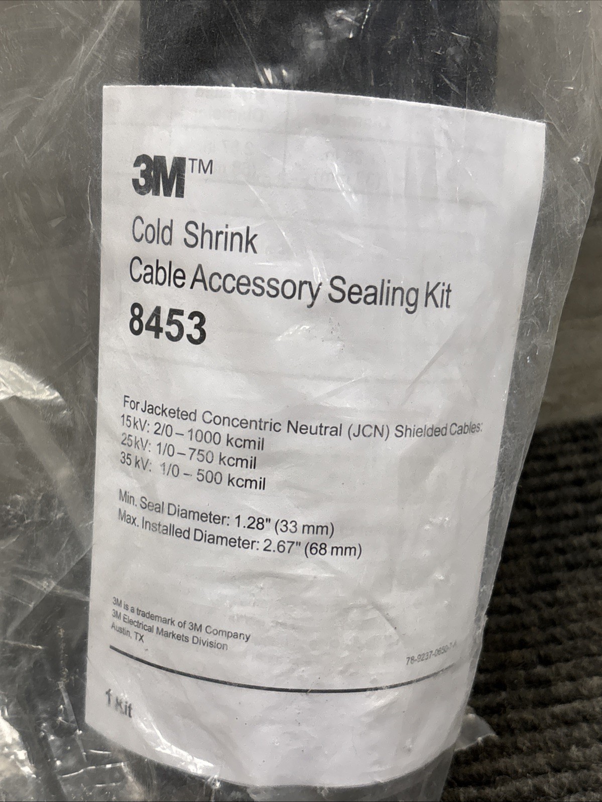 New 3M 8453 cable accessory cold shrink sealing kit
