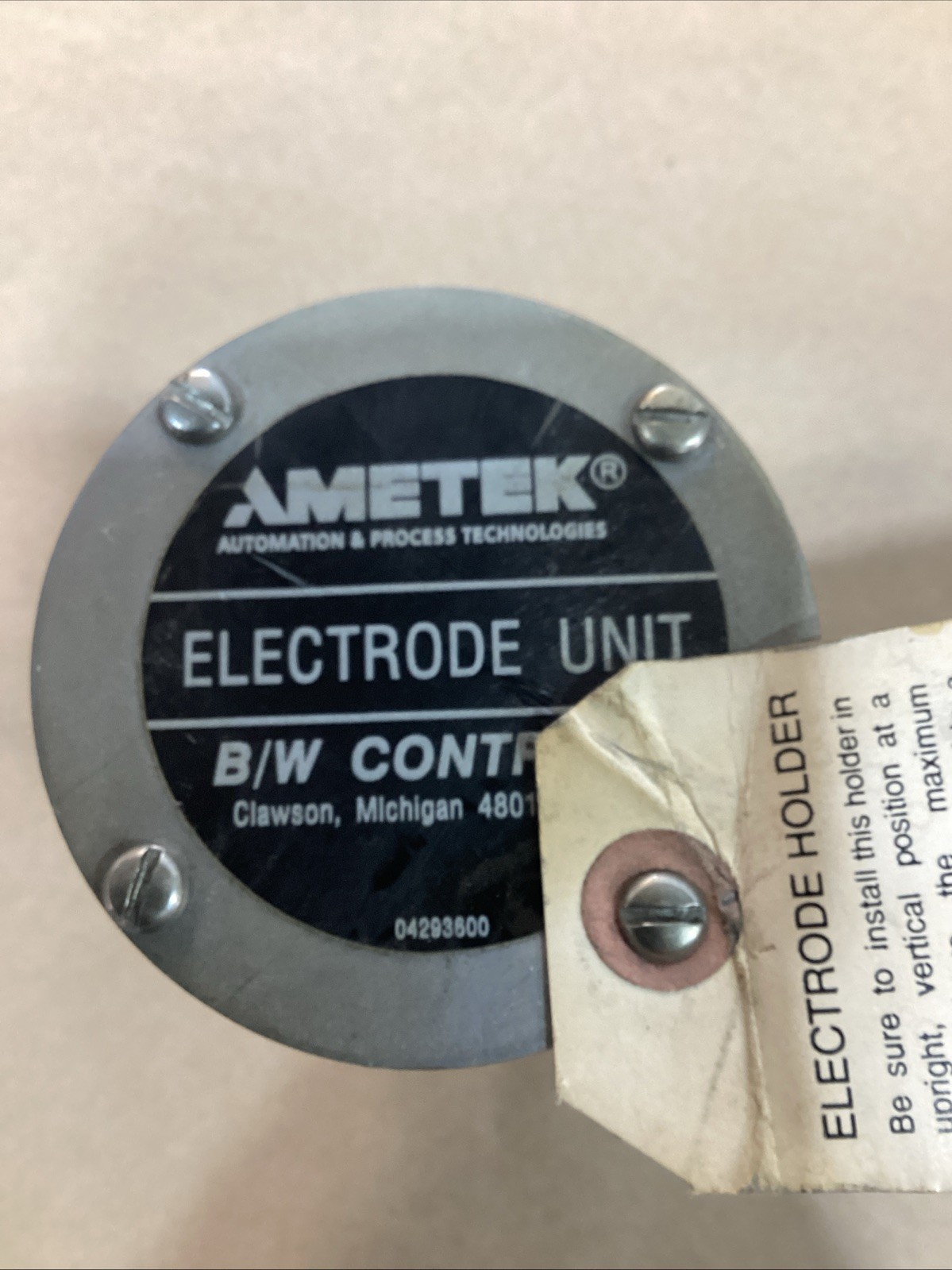 PREOWNED AMETEK ELECTRODE UNIT 04293600