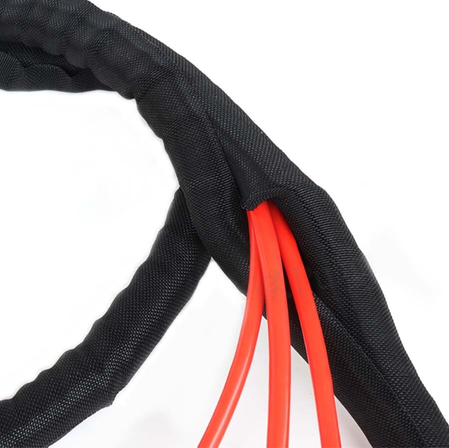 5mm-60mm Braided Split Cable Wire Sleeve Self-WRAP Wire Harnessing Sheathing