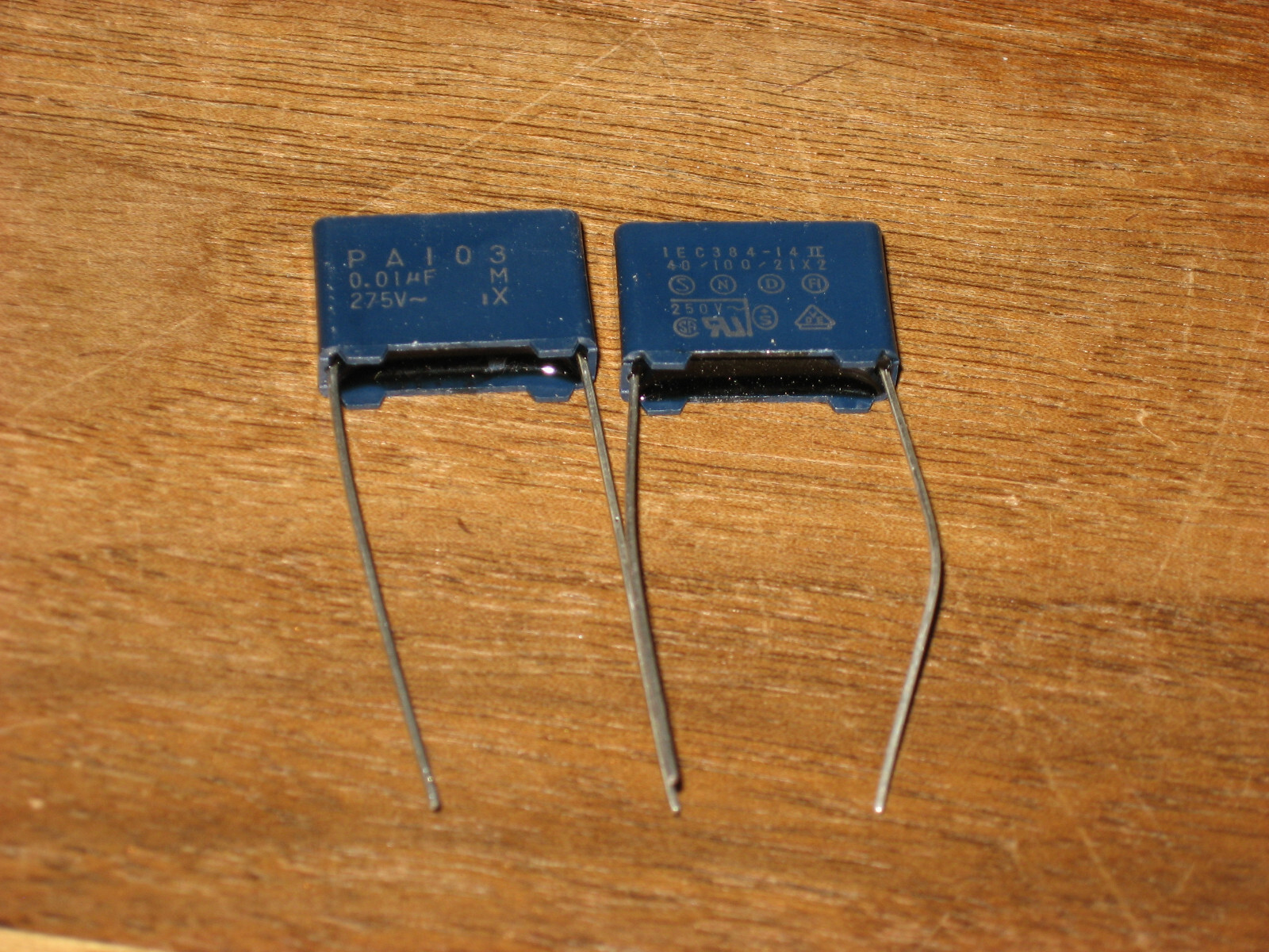 .01uf 275volt AC X2 Safety capacitor, qty of 2, new