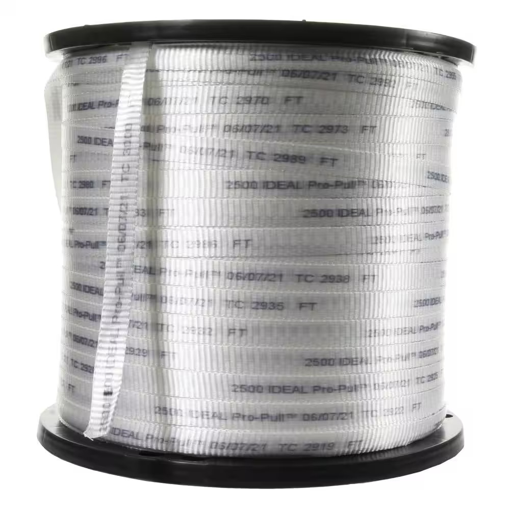 3/4 In. X 3000 Ft. Reel Pro-Pull Measuring Pull Tape Tensile Strength 2500 Lbs.