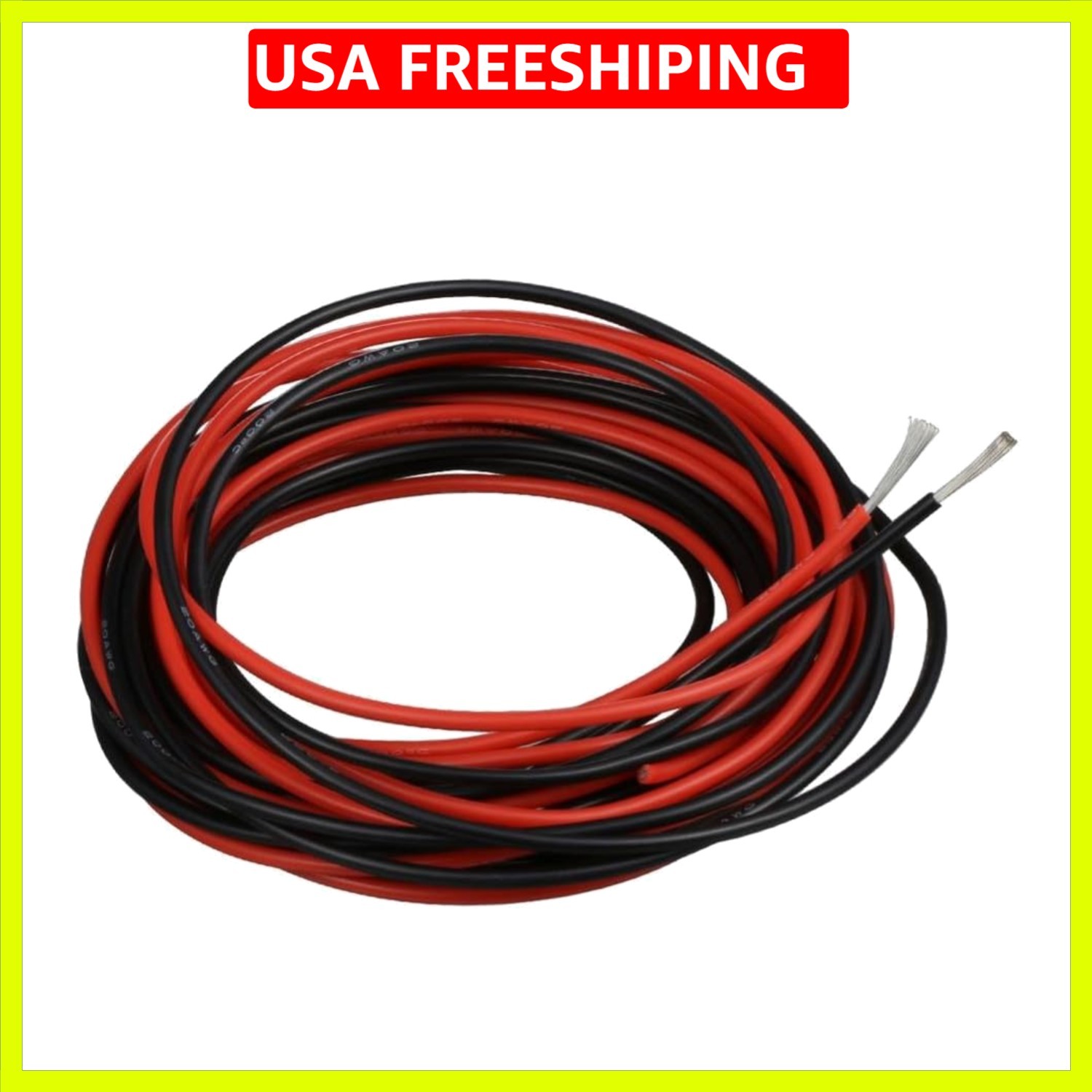 20 Gauge Silicone Wire 10 ft red and 10 ft Black Flexible 20 AWG Stranded Tin…
