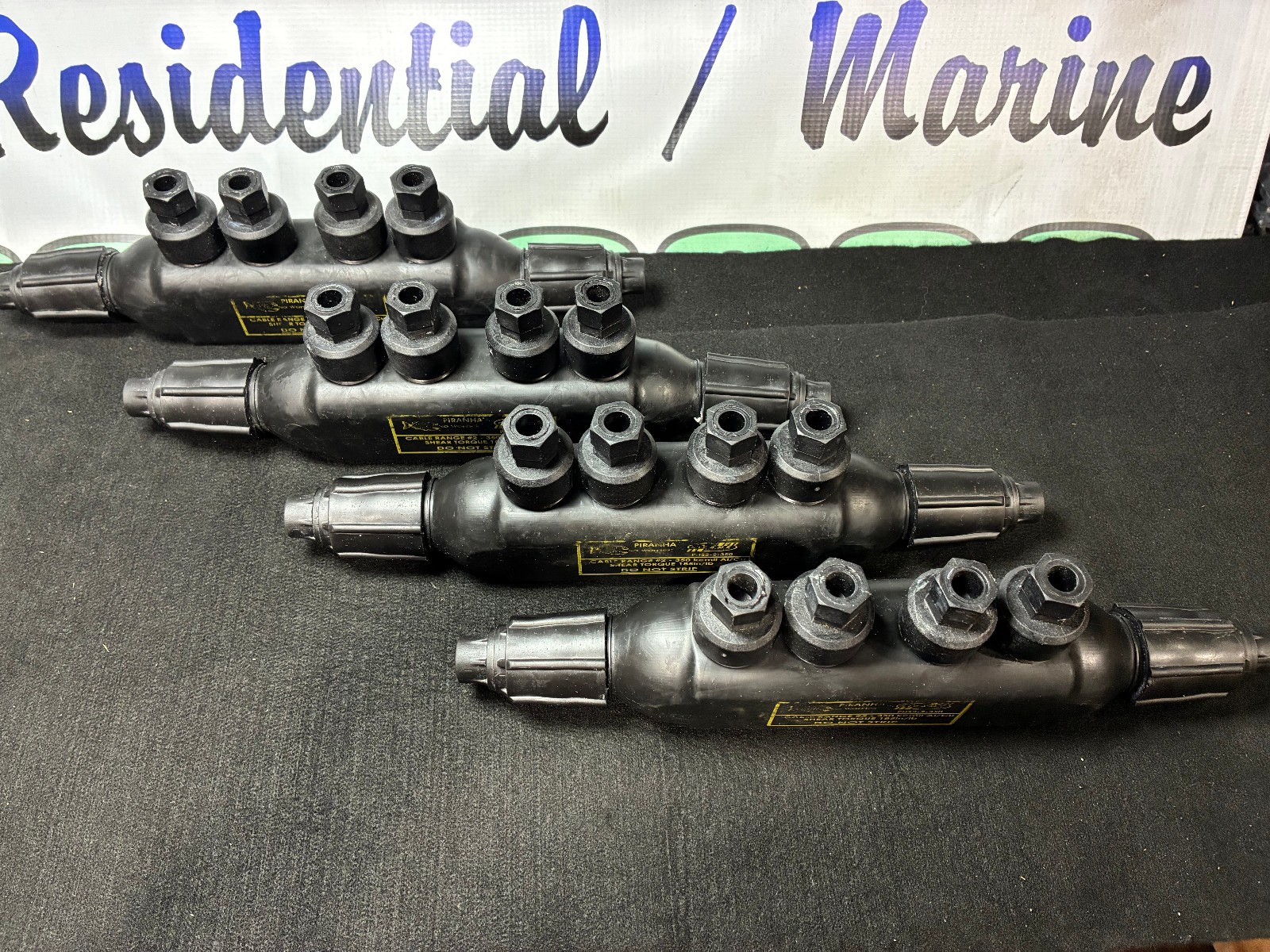 Lot of 4 Sicame Piranha PHS2-2-350 Underground Connector AWG 2 – 350 MCM